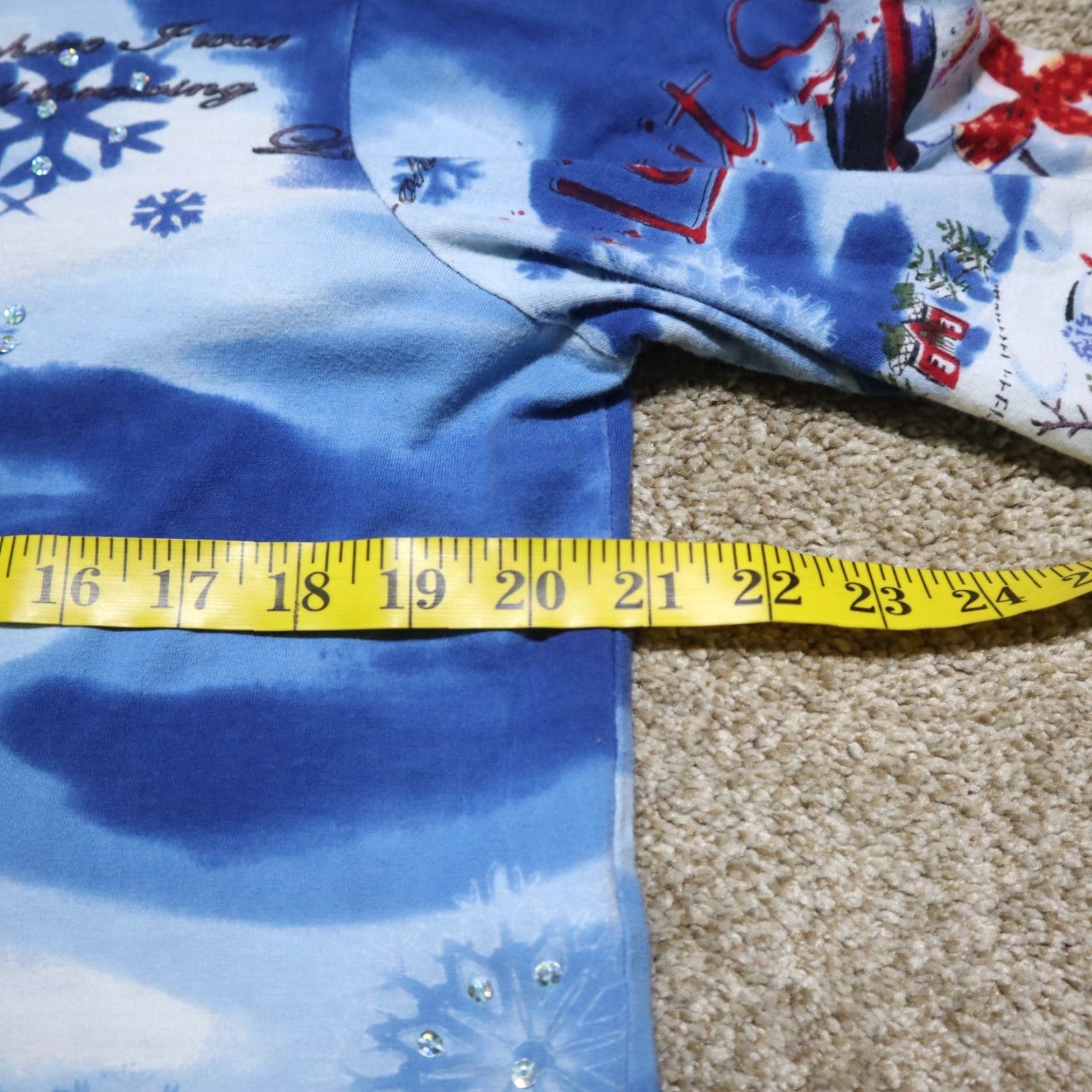 Vintage VINTAGE Let it Snow Winter Christmas Over All Print Tee T-Shirt Women's Size M Medium Size M / US 6-8 / IT 42-44 - 6 Thumbnail