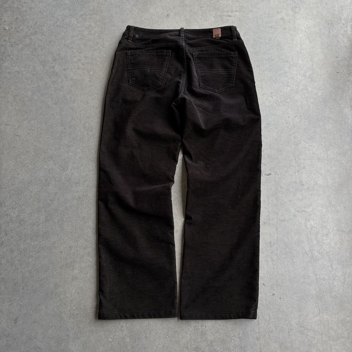 Seven 7 Vintage Brown Corduroy Dark Wash Denim Jeans 34x32 Straight Size US 34 / EU 50 - 3 Thumbnail