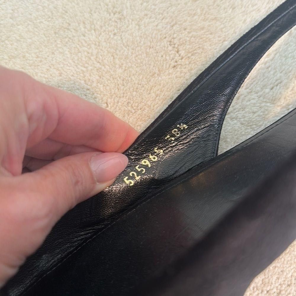 Balenciaga Balenciaga Black Velvet BB Knife Slingback Flats Size US 8.5 / IT 38.5 - 9 Thumbnail