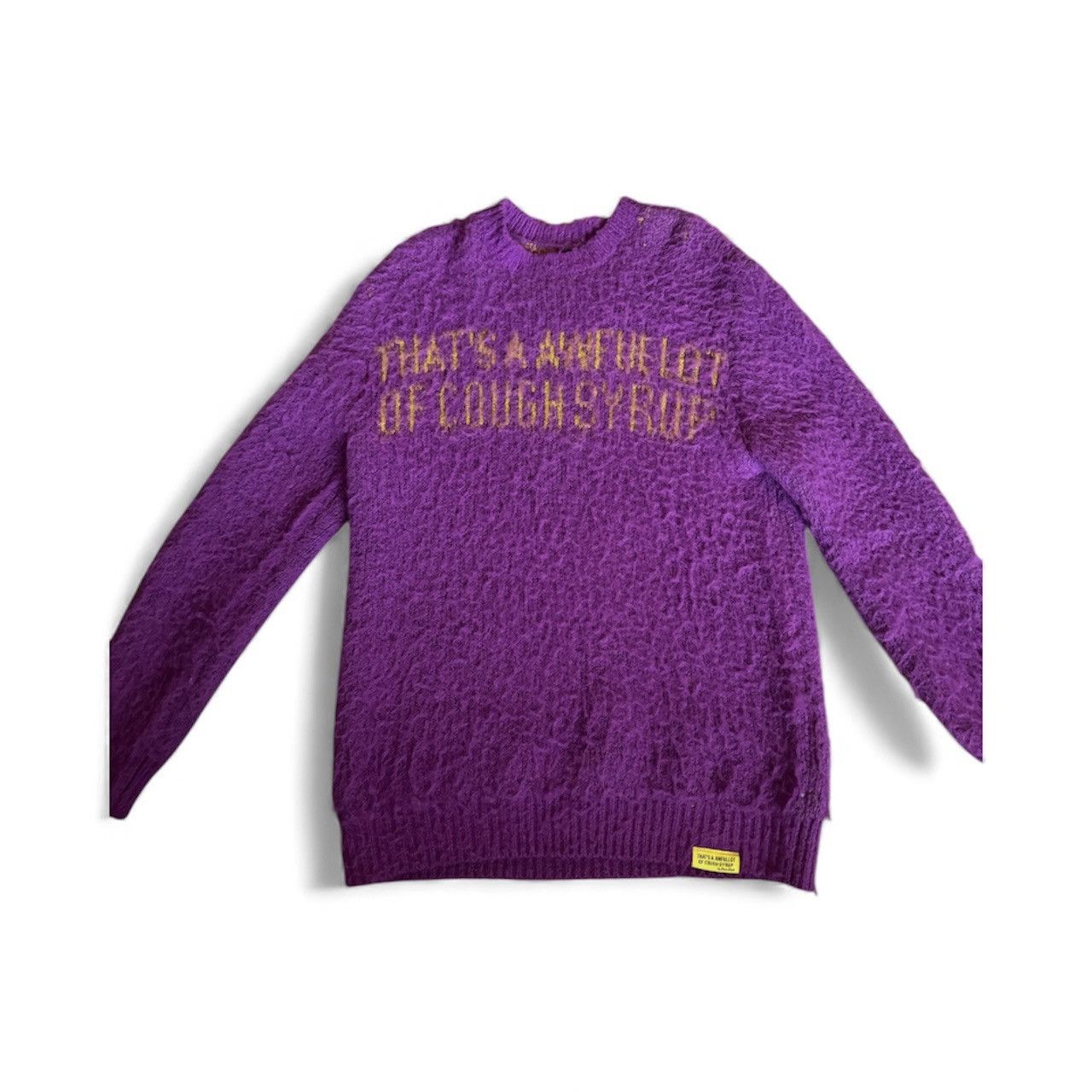 Other Thats A Awful Lot of Cough Syrup Mohair Sweater Rare Size US XL / EU 56 / 4 - 2 Thumbnail
