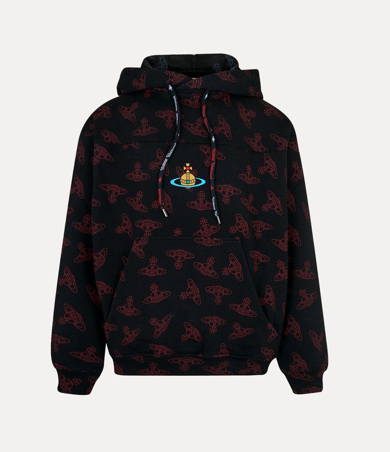 Vivienne Westwood o1srvl11e0326 Fresh Hoodie in Black/Red Size US S / EU 44-46 / 1 - 1 Thumbnail