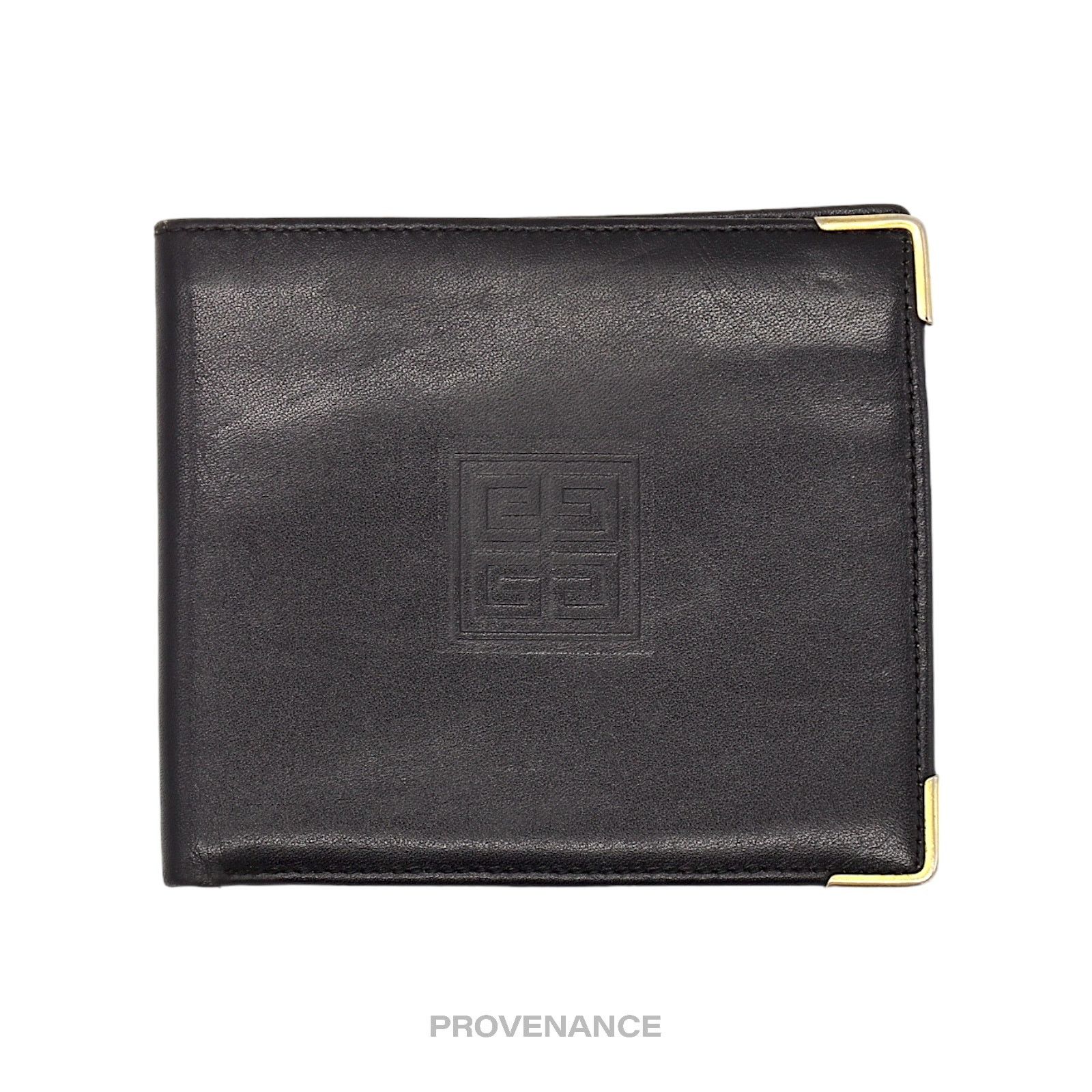 Givenchy 🔴 Givenchy 4CC Logo Bifold Wallet - Black Leather Size ONE SIZE - 1 Thumbnail