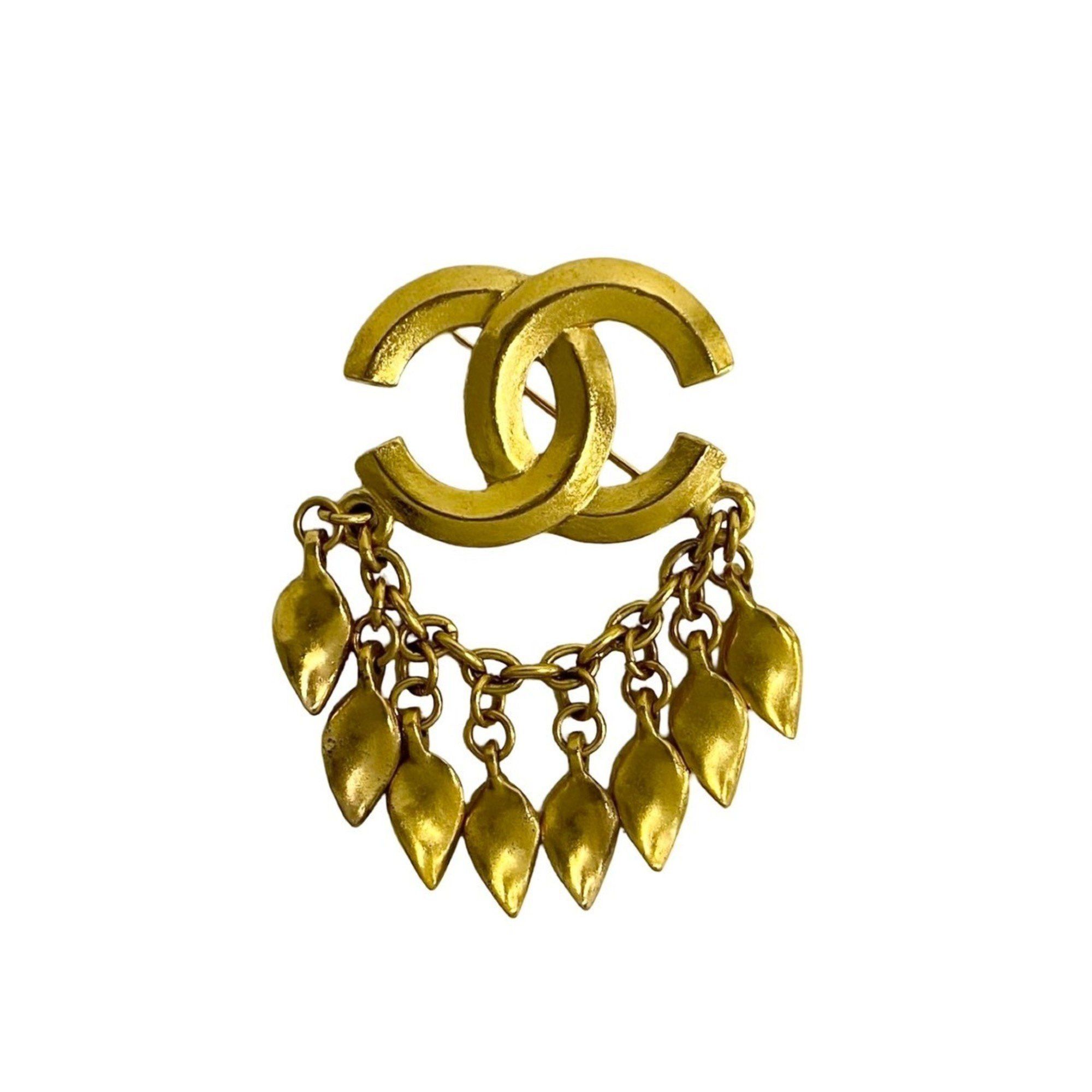 Chanel CHANEL 96P Coco Mark Motif Logo GP Brooch Corsage Accessory Gold Women's b82-9 Size ONE SIZE - 1 Thumbnail