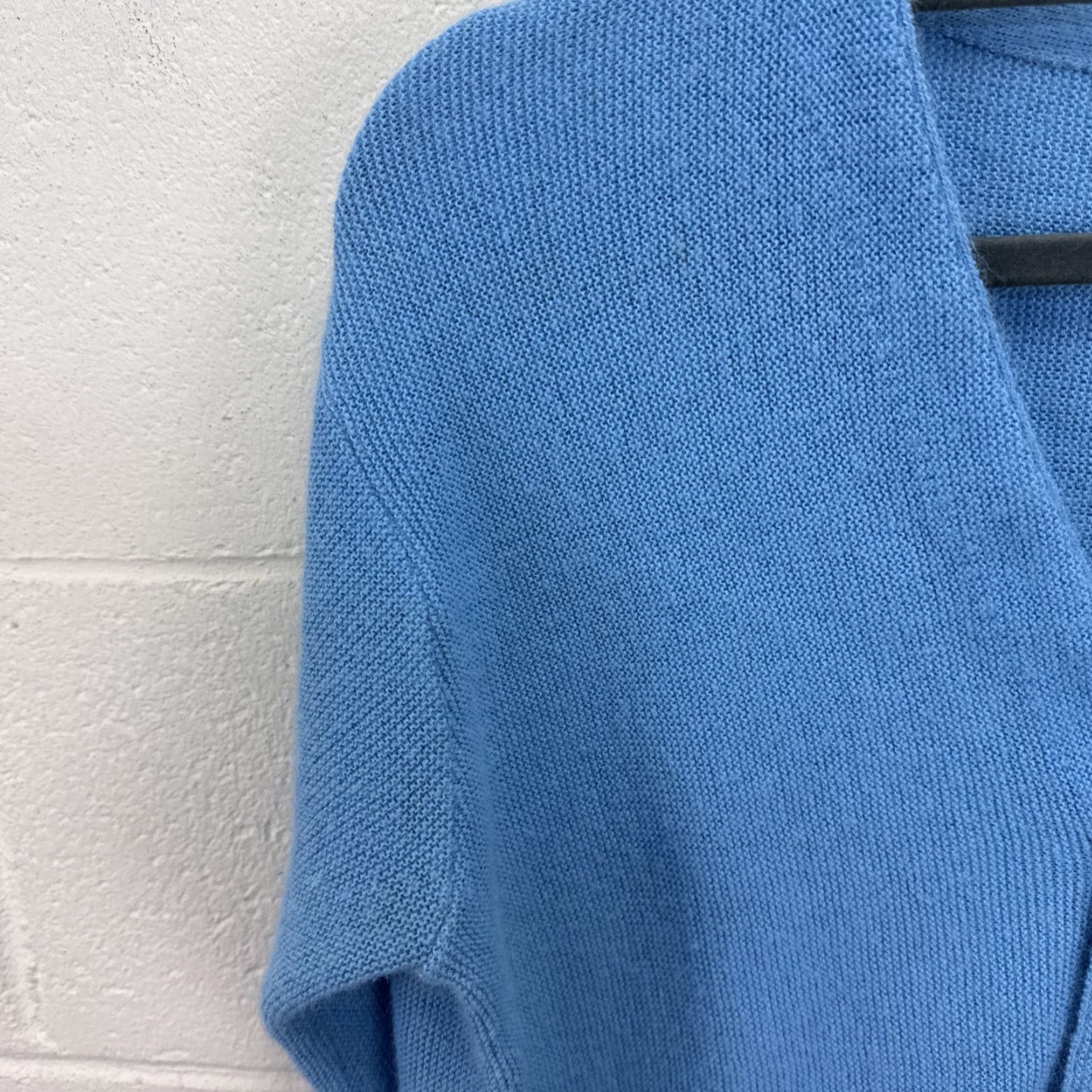 Vintage VINTAGE Cardigan Mens M Blue 60s 70s Wool Button Up Pockets Classic Cardigan Sweater Knit Tightly Woven N/A Size US M / EU 48-50 / 2 - 3 Thumbnail