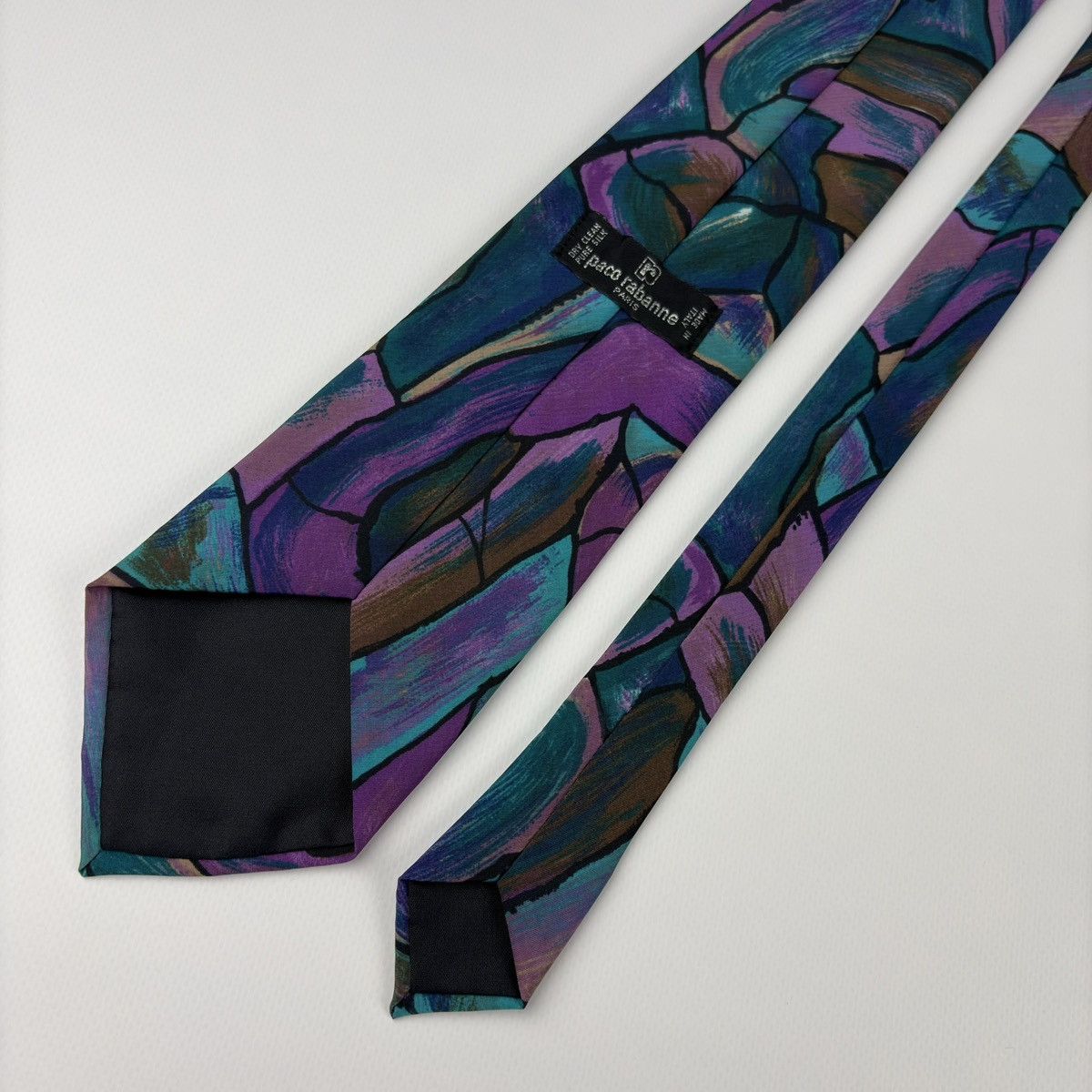 Other Paco Rabanne Vintage Abstraction Silk Tie Size ONE SIZE - 3 Thumbnail