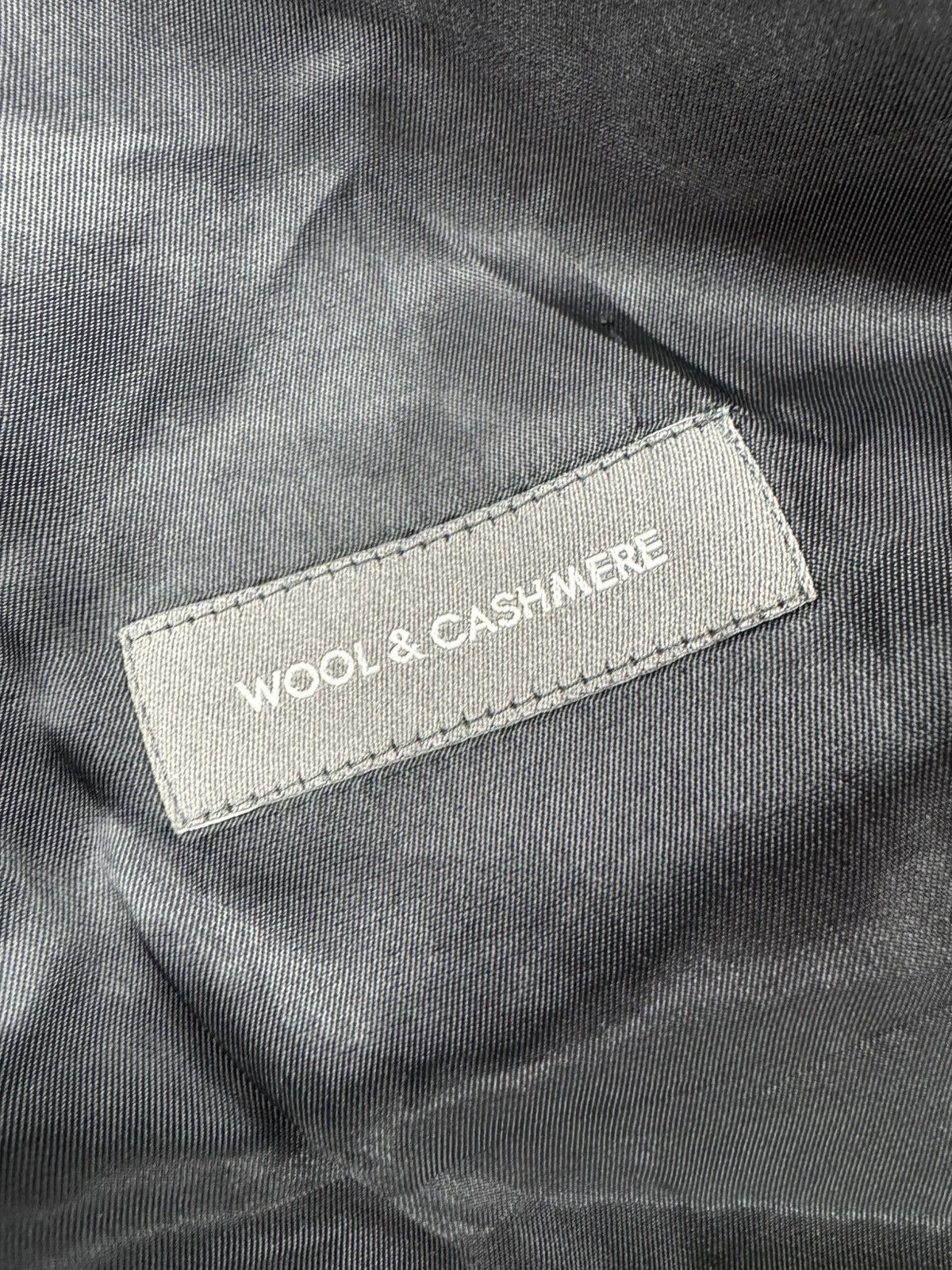 Burberry × Vintage Burberry charcoal wool cashmere blend long blazer old money Size 44R - 14 Thumbnail