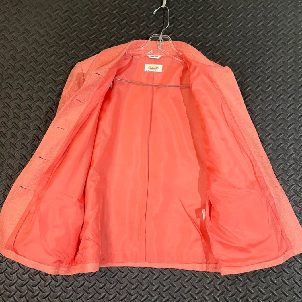 Talbots Talbots Blazer Jacket Petites Women Coral Pink Irish Linen Size M Petite Coat Women Pink M Petite Talbots Size M / US 6-8 / IT 42-44 - 3 Thumbnail
