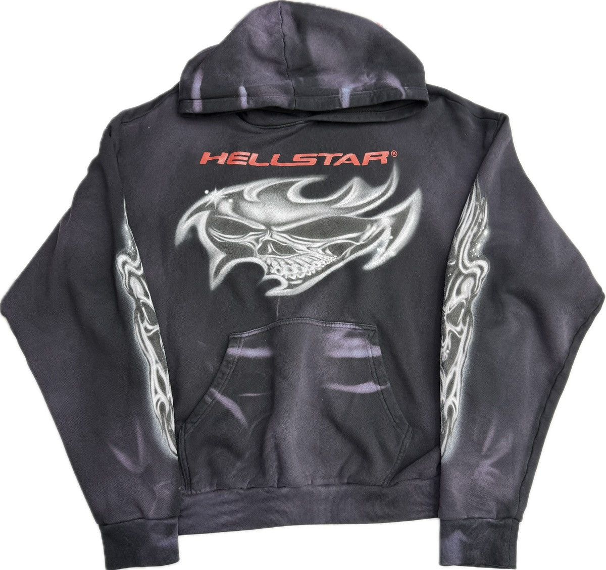 HELLSTAR Hellstar Airbrushed Skull Hoodie Size US XL / EU 56 / 4 - 1 Thumbnail