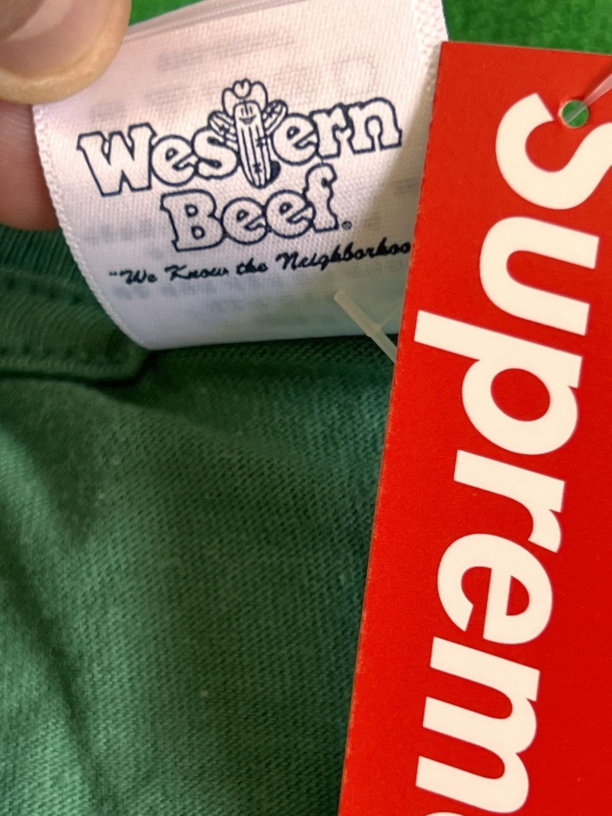 Supreme XXL Supreme Beef Tee photo 2025 western beef light pine Size US XXL / EU 58 / 5 - 12 Thumbnail
