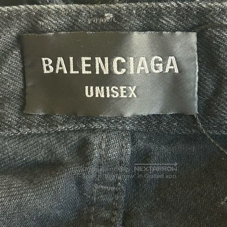 Balenciaga Balenciaga size S Black distressed vintage denim jeans Size US 27 - 3 Thumbnail