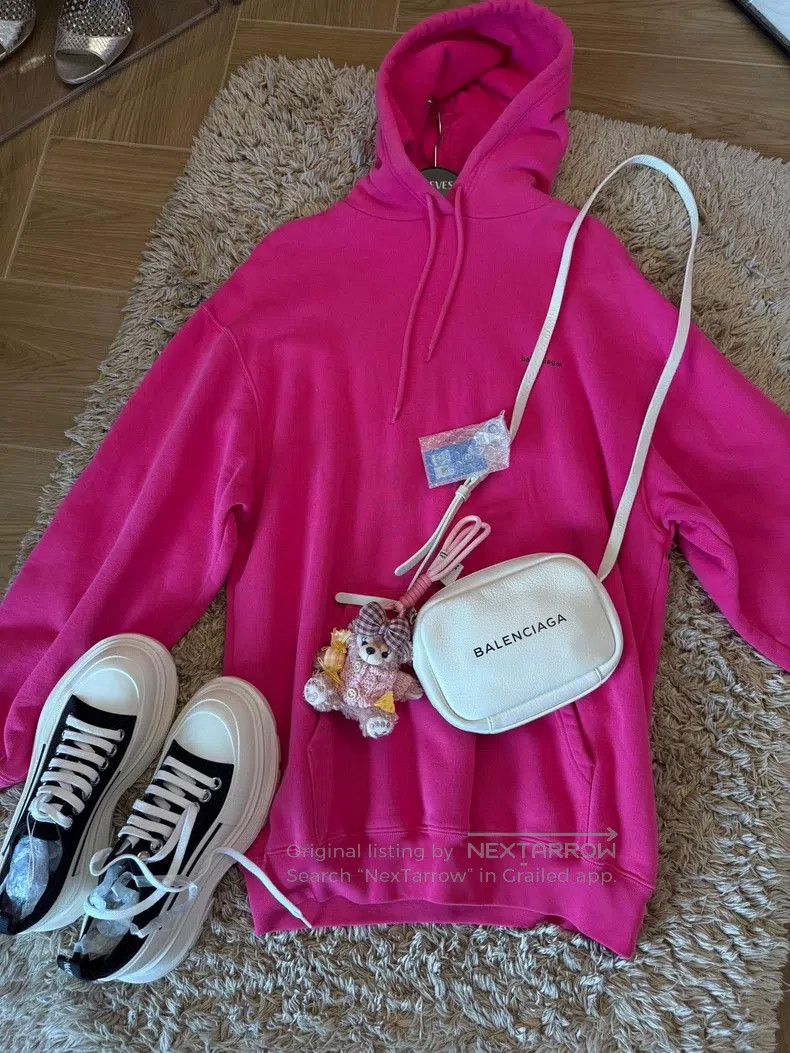 Balenciaga Balenciaga Hooded Sweatshirt, Blush Pink, Size XS Size US XS / EU 42 / 0 - 1 Thumbnail
