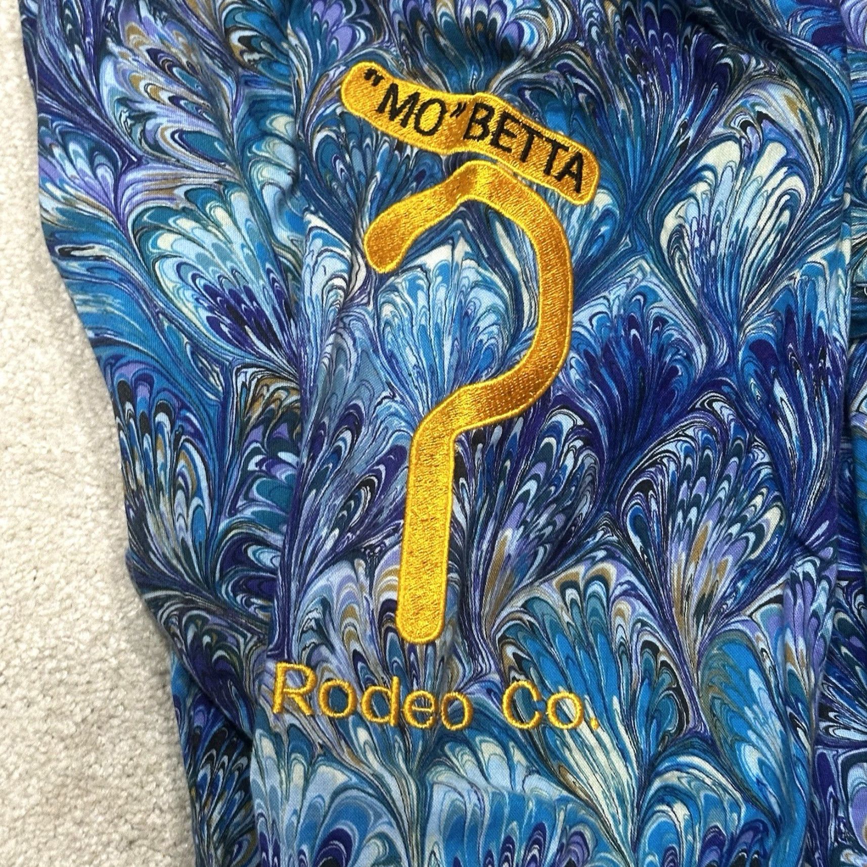 Vintage VINTAGE Mo Betta Pearl Snap Shirt Womens Small Blue Paisley Embroidered Shirt Womens Small Blue Paisley Embroidered Size S / US 4 / IT 40 - 4 Thumbnail