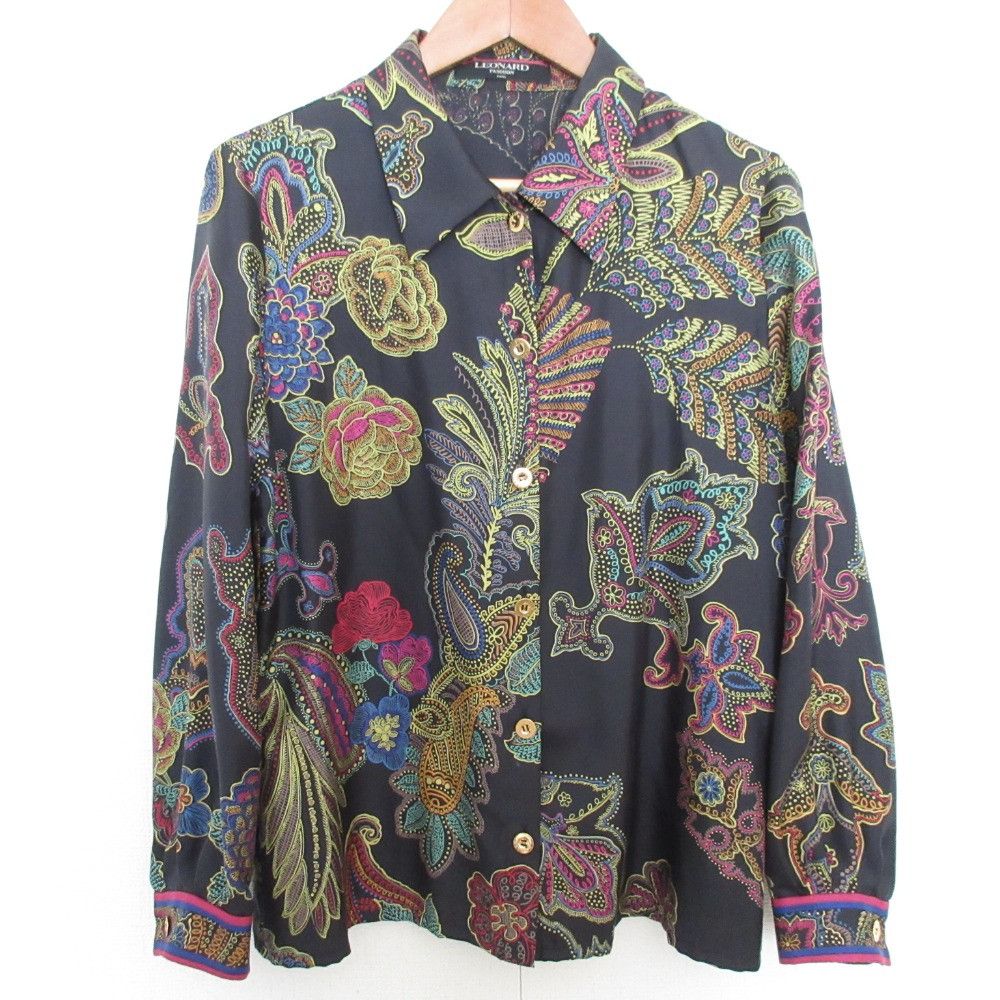 Other Other LEONARD Printed Silk Shirt Others Tops DUTY FREE for USA Size ONE SIZE - 1 Thumbnail