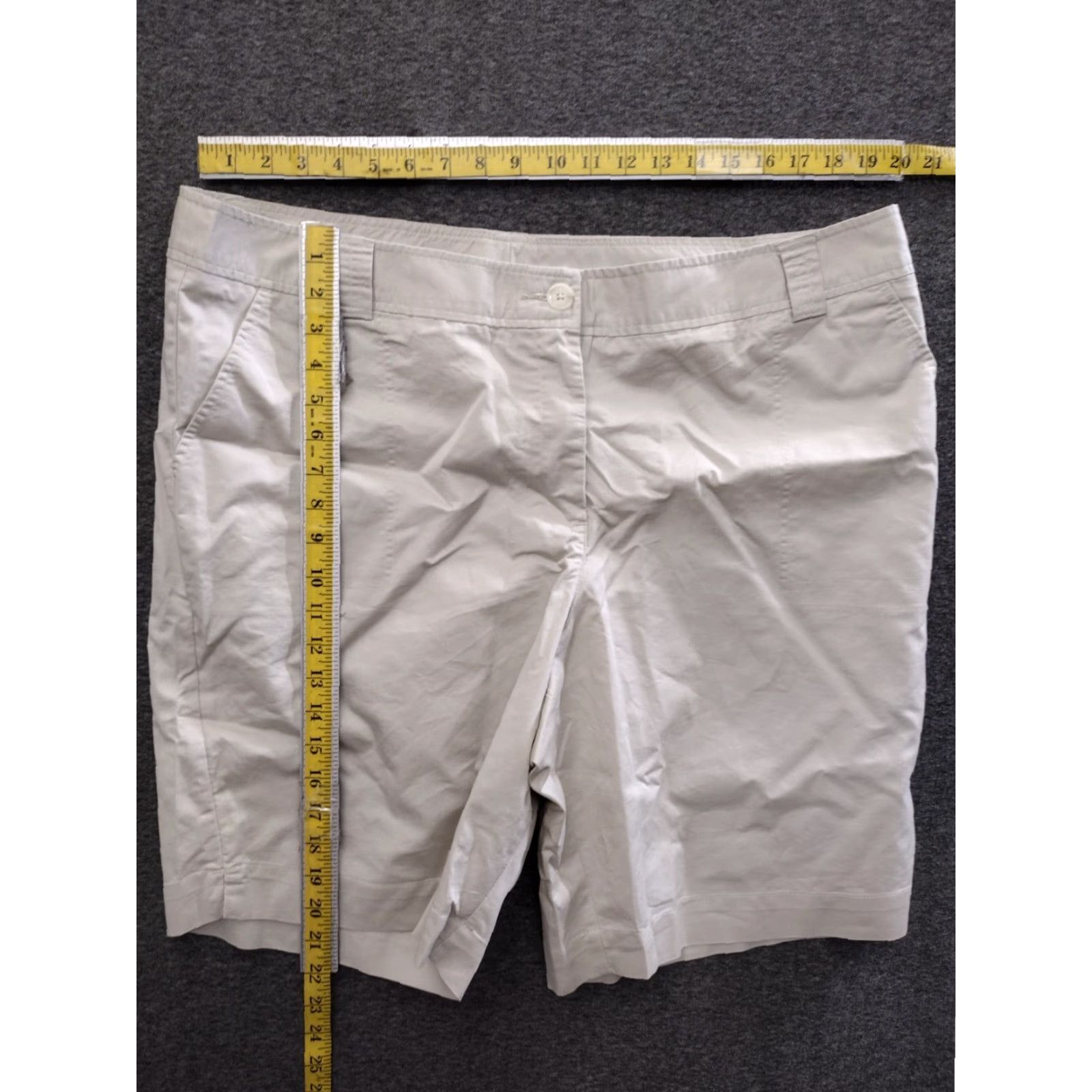 Vintage White Stag Khaki Shorts Chino Style Beige 20W Shirt Womens Size 42" / US 20 - 4 Thumbnail