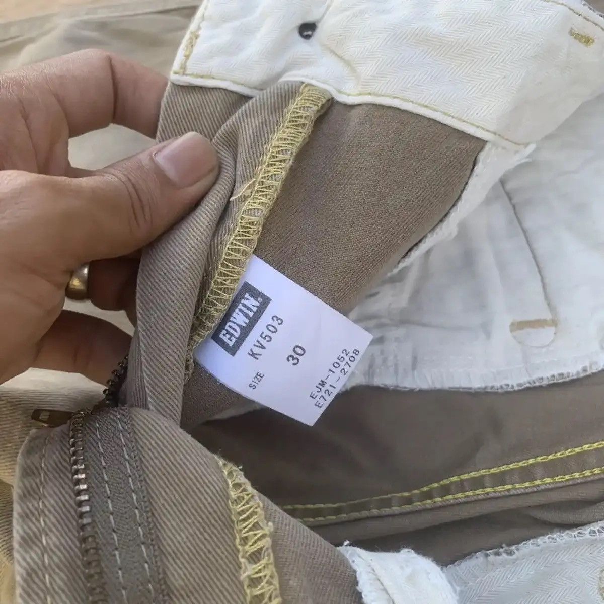 Japanese Brand JAPANESE VINTAGE EDWIN TROUSERS DISTRESSED BLANK FADED PANTS Size US 30 / EU 46 - 11 Thumbnail