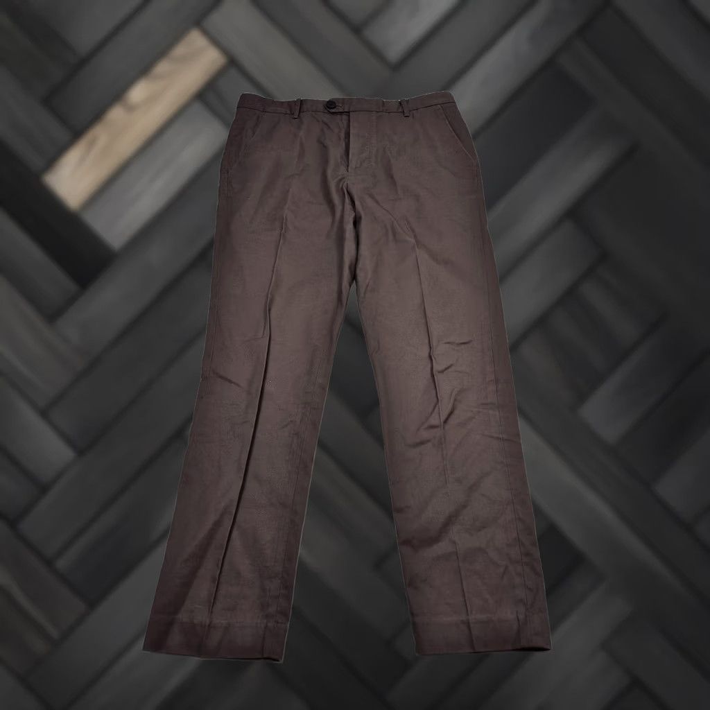 Allsaints AllSaints Chino Pants Mens 30x26 Brown Cotton Slim Straight Lightweight Pockets Front Flat Front Button Fly Belt Loops Slim Fit Business Casual Size US 30 / EU 46 - 1 Thumbnail