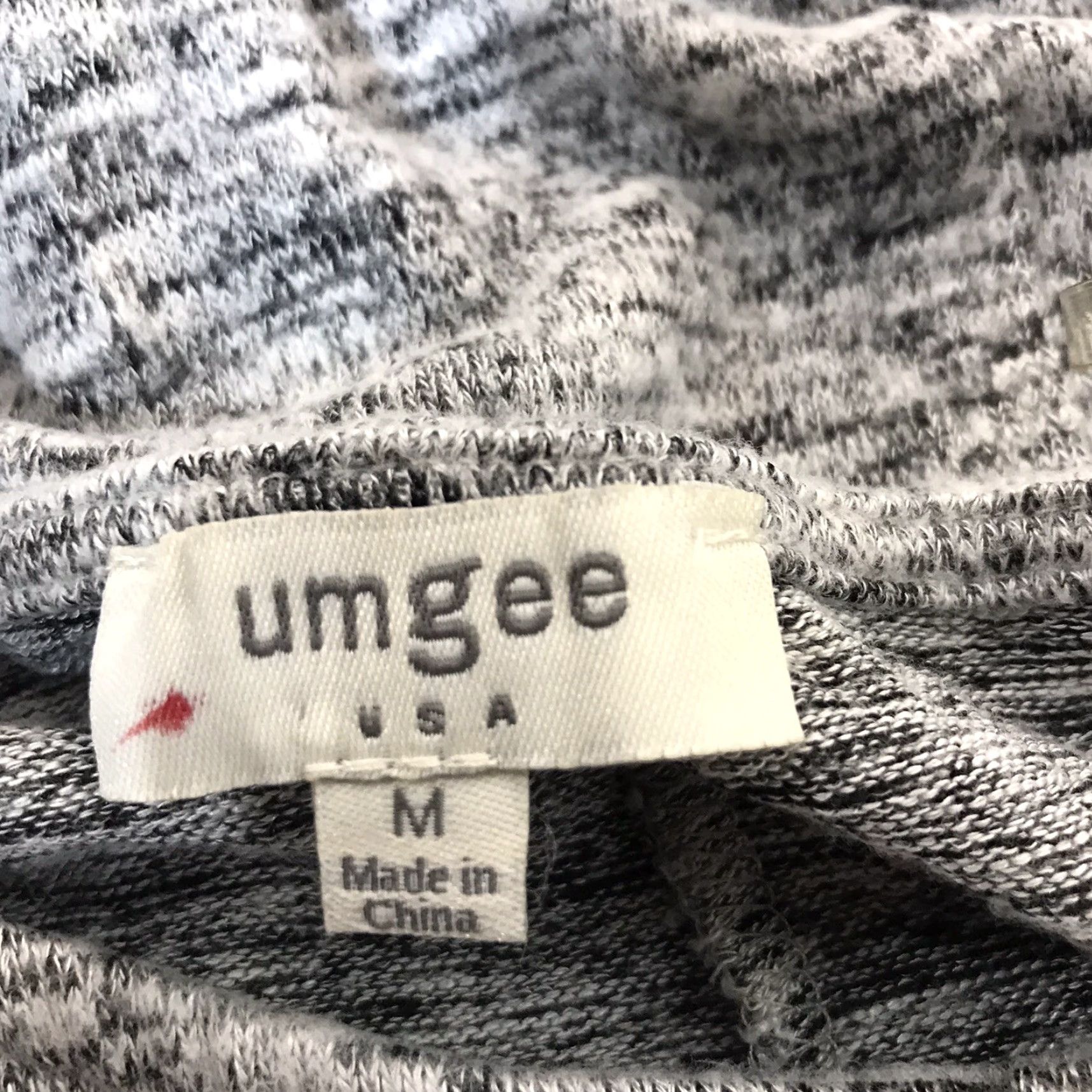 Vintage UMGEE Blk/Wht Marled Knit Asymmetrical Sweater Womens Size M Size M / US 6-8 / IT 42-44 - 5 Thumbnail