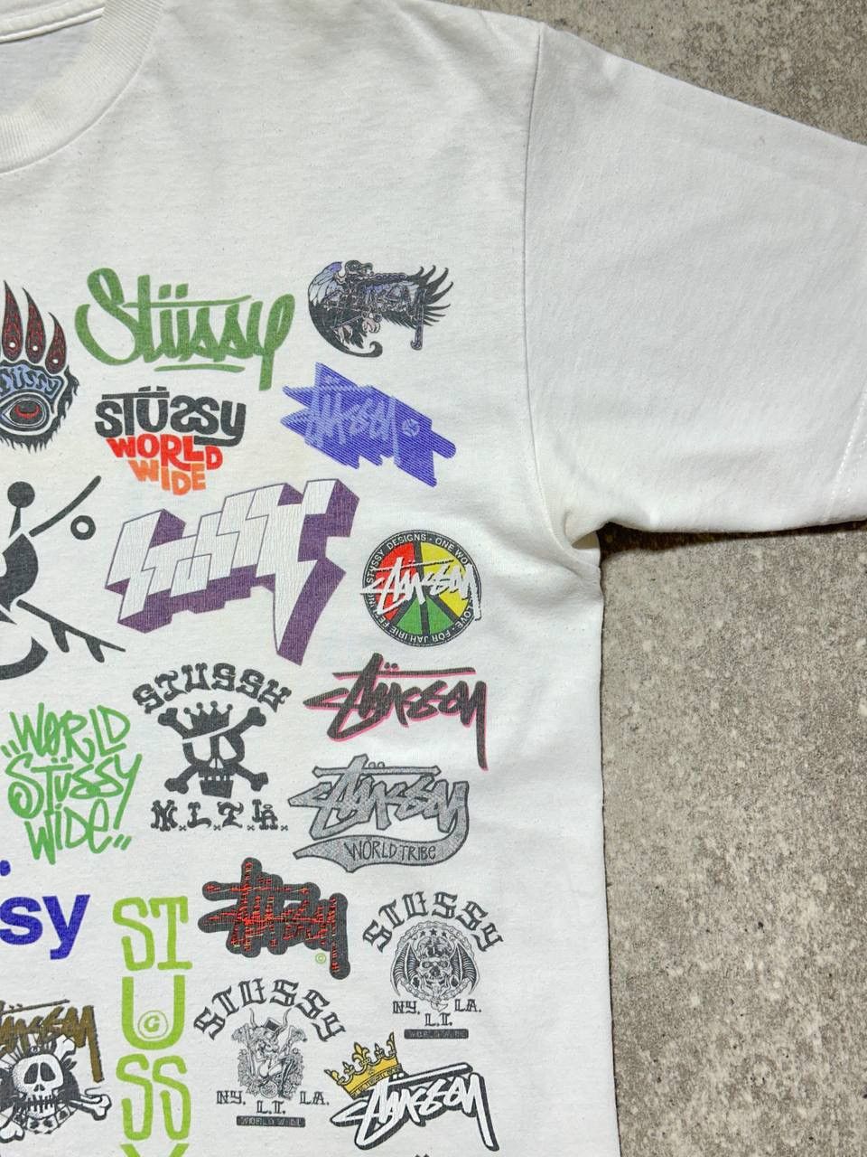 Stussy Stussy 2008 All Logos Tee Size US M / EU 48-50 / 2 - 4 Thumbnail