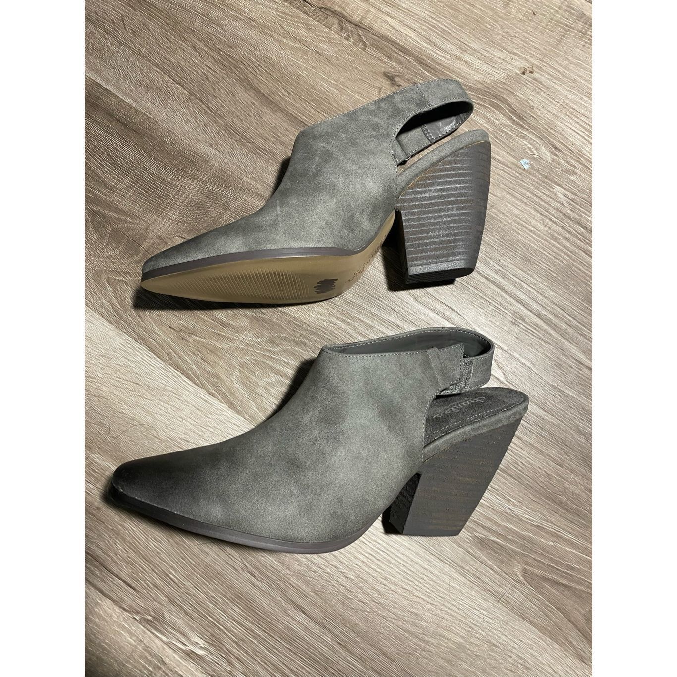 Other Charles by Charles David Slingback Booties Nirvana Slate Gre Size US 9.5 / IT 39.5 - 2 Thumbnail