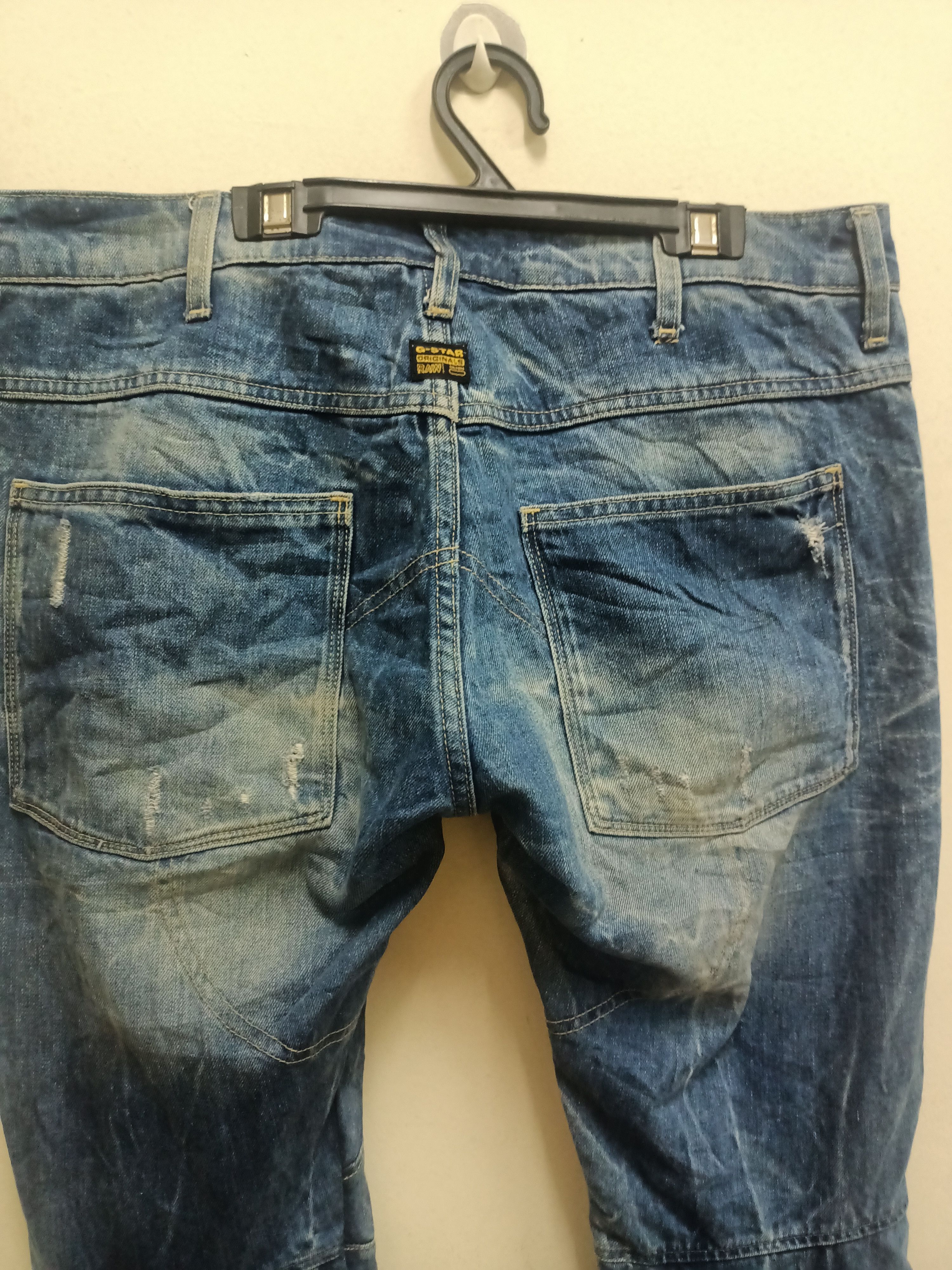 G-Star G-Star Raw Distress Rider Jeans Size US 36 / EU 52 - 10 Thumbnail