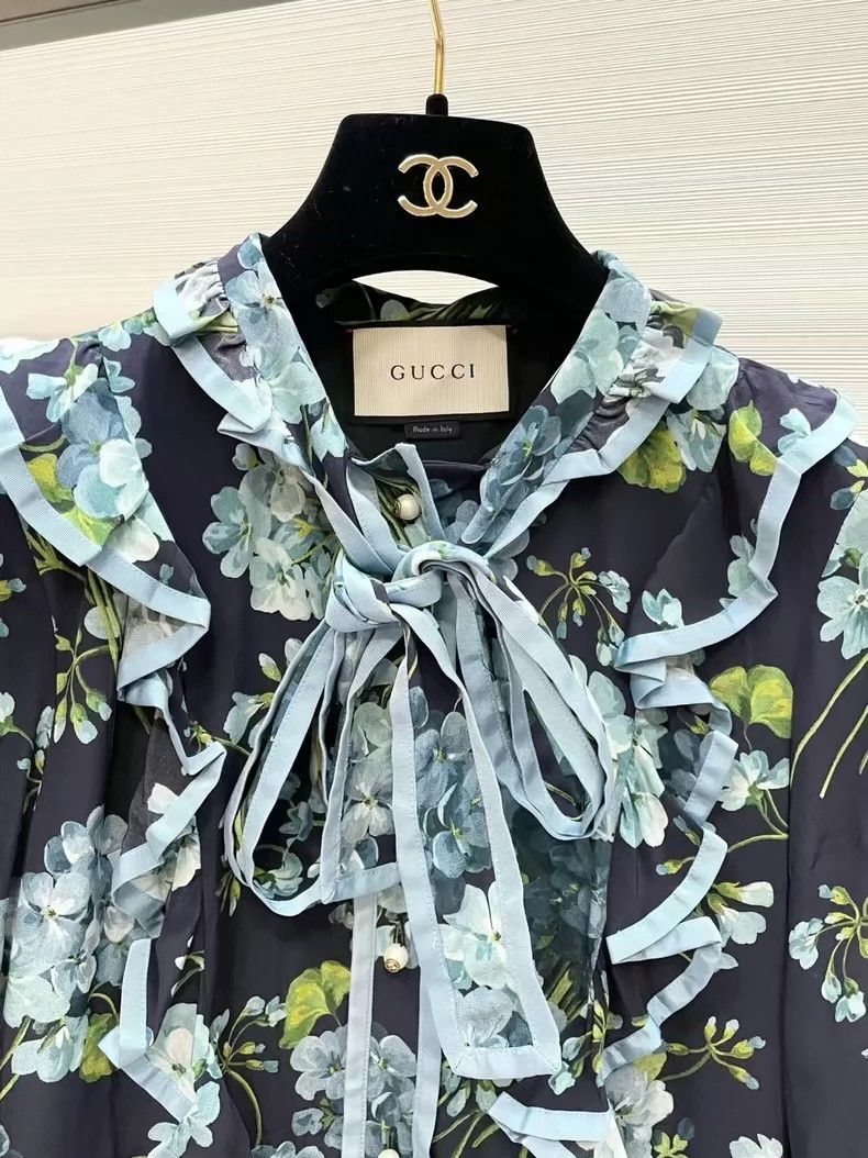 Gucci GucciSilk floral dress 2503-Nextarrow Size XS / US 0-2 / IT 36-38 - 3 Thumbnail