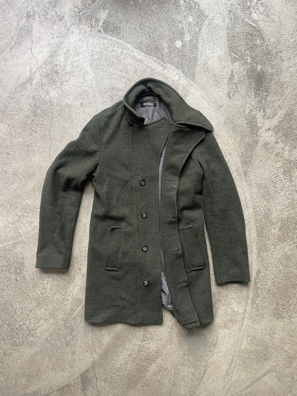 Raf Simons Raf Simons AW08/09 Olive Wool Coat Size US M / EU 48-50 / 2 - 3 Thumbnail