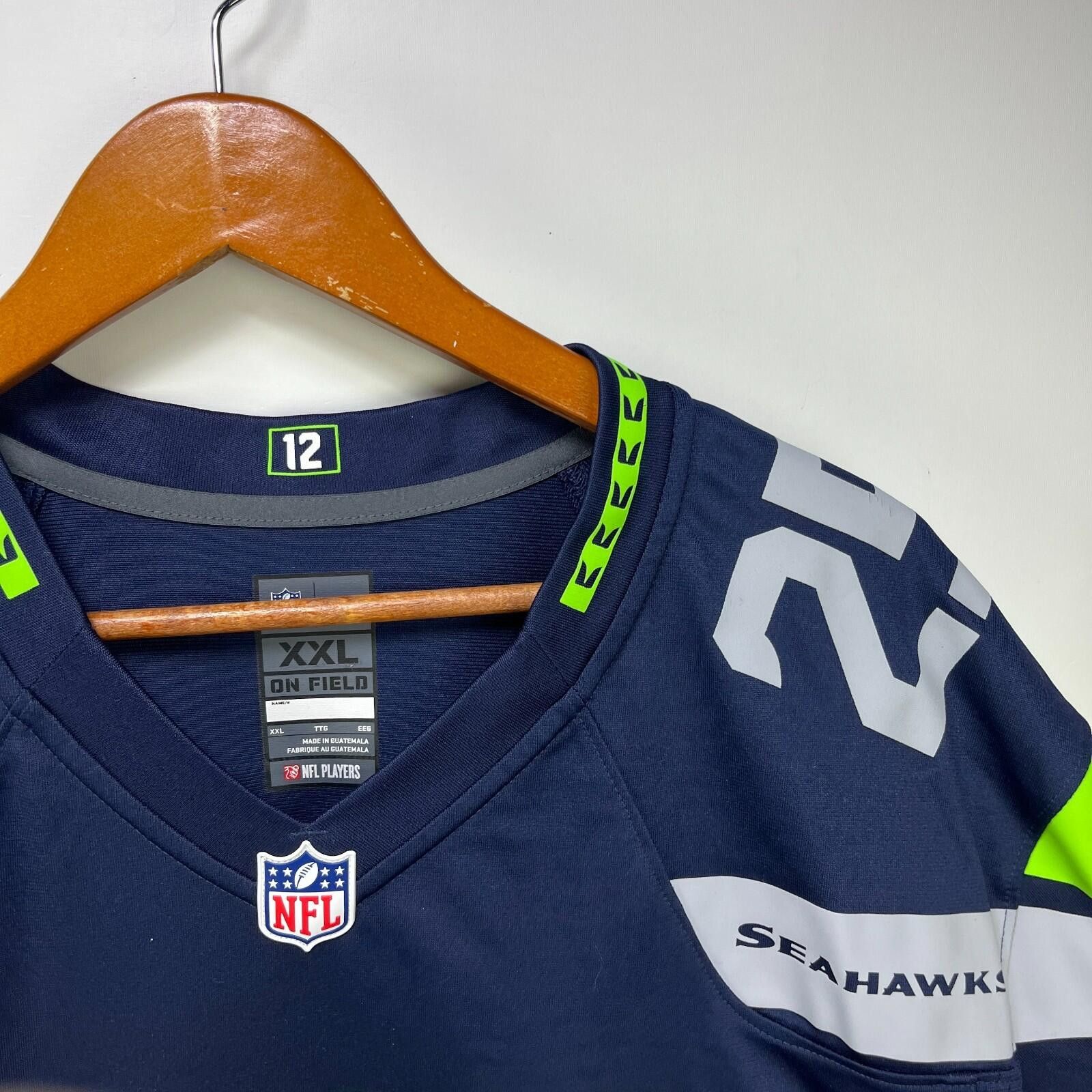 Nike Nike Seattle Seahawks Richard Sherman Jersey XXL On Field Size ONE SIZE - 3 Thumbnail