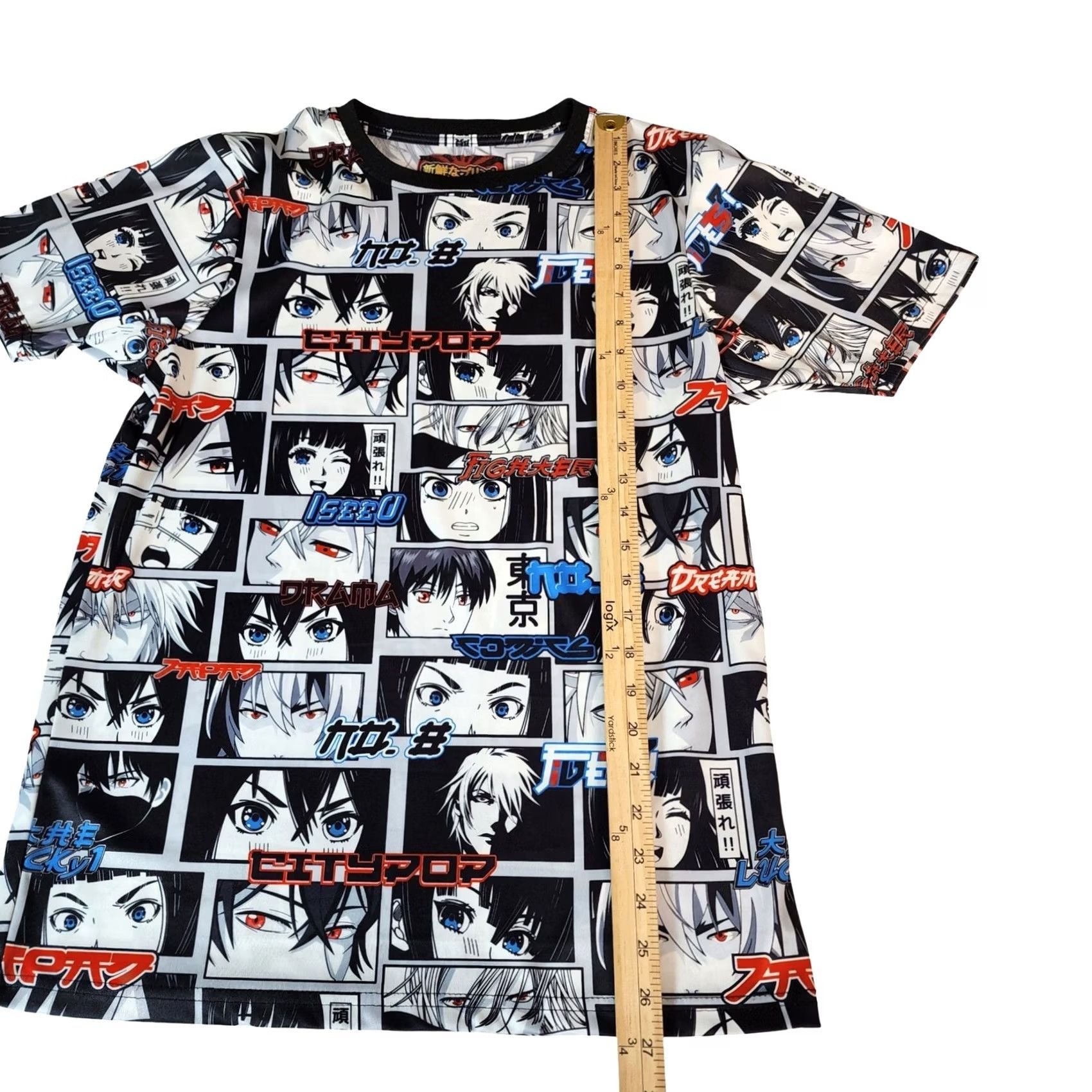 CO Drill Clothing Co Anime Manga Panel All Over Print T-Shirt Mens S City Pop Size US S / EU 44-46 / 1 - 4 Thumbnail