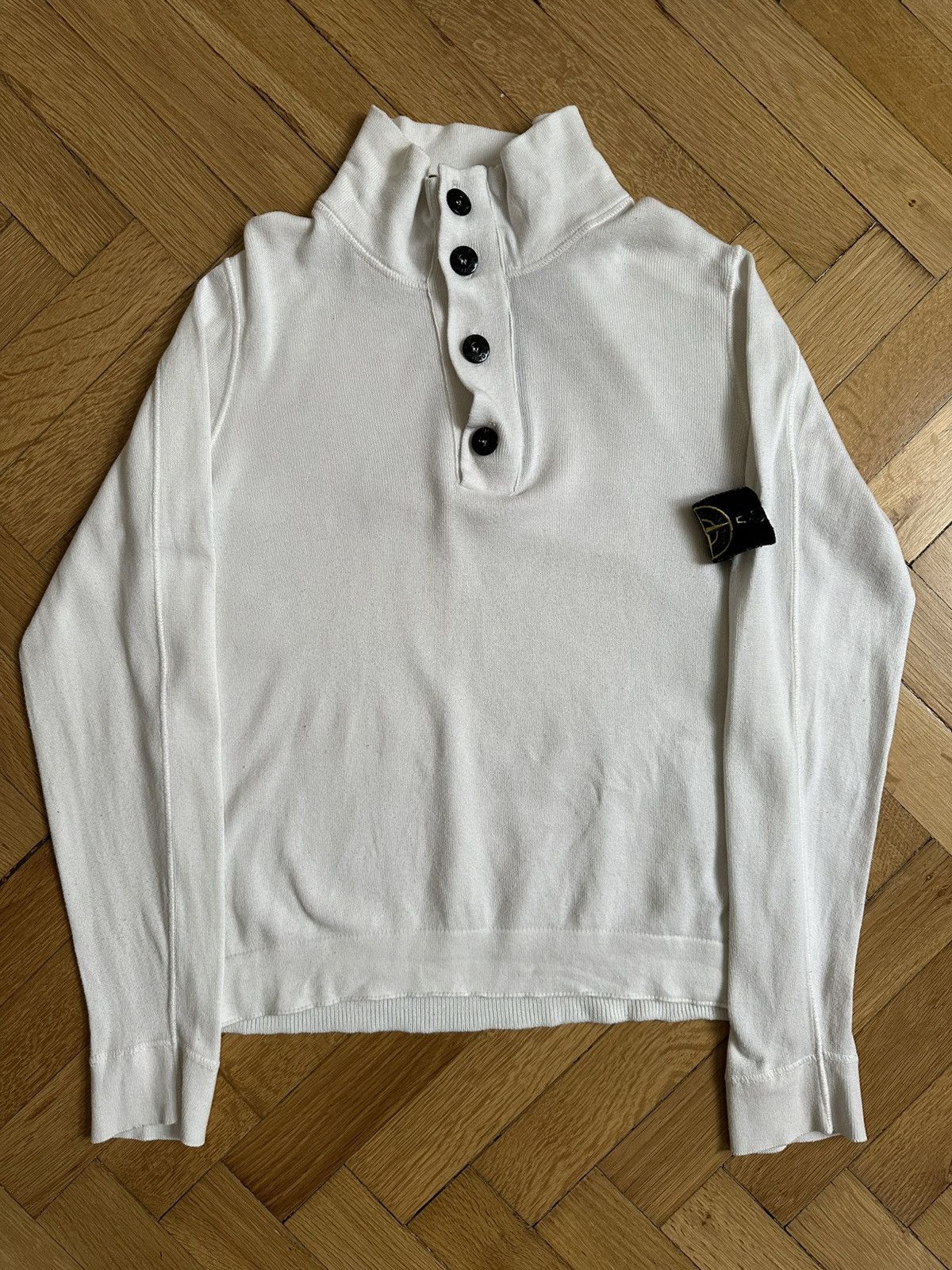 Stone Island Stone Island Vintage 00s Luxury Cotton Sweater Size US M / EU 48-50 / 2 - 14 Thumbnail