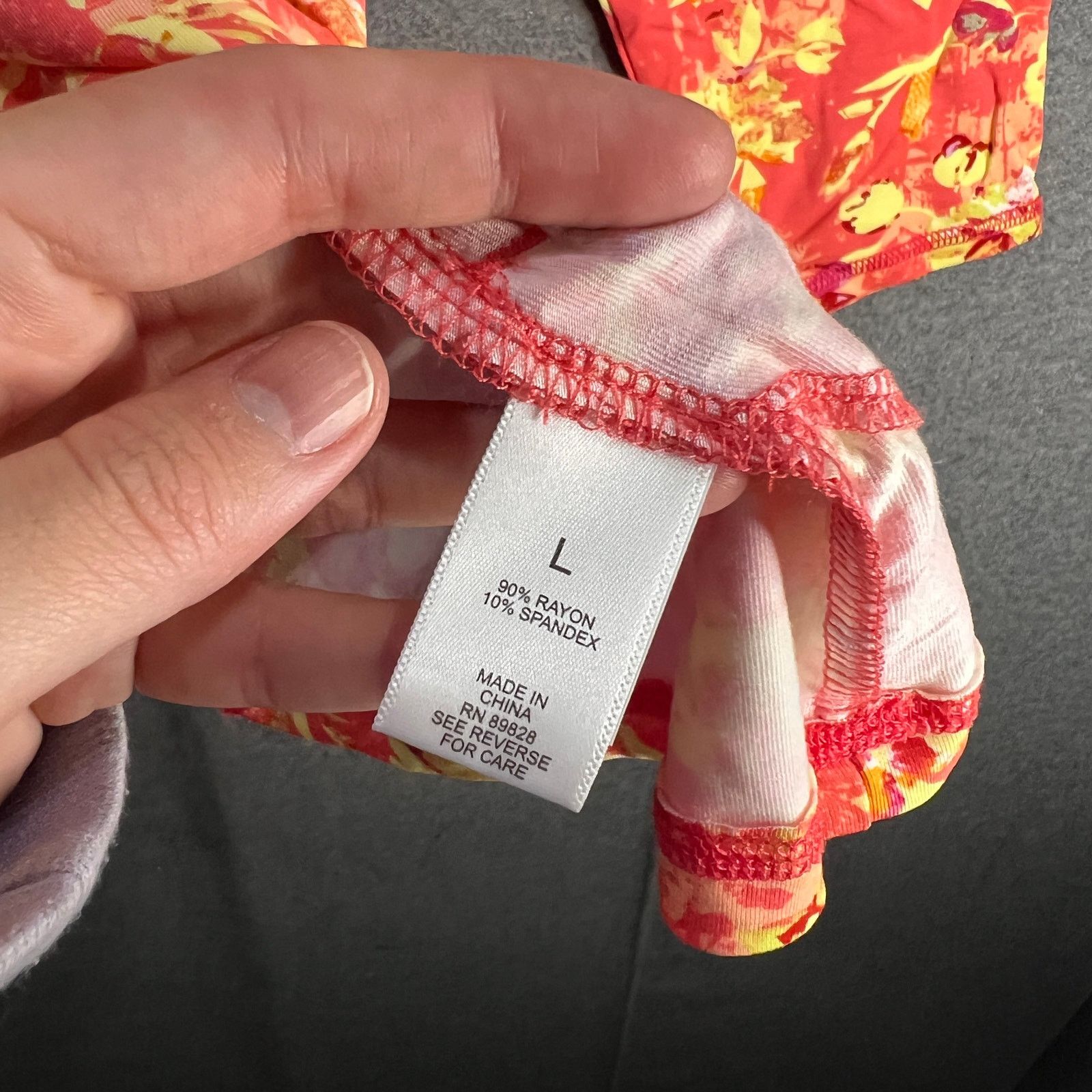 Other LOGO by Lori Goldstein Printed Rayon Top Size L / US 10 / IT 46 - 9 Thumbnail