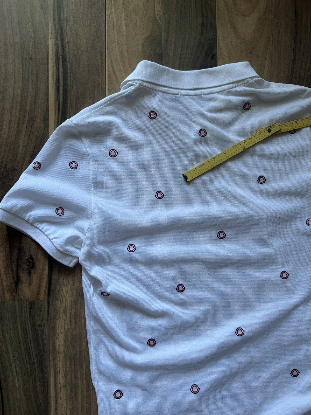 Moncler Moncler Monogram Polo Corta T Shirt Multilogo Size US M / EU 48-50 / 2 - 5 Thumbnail