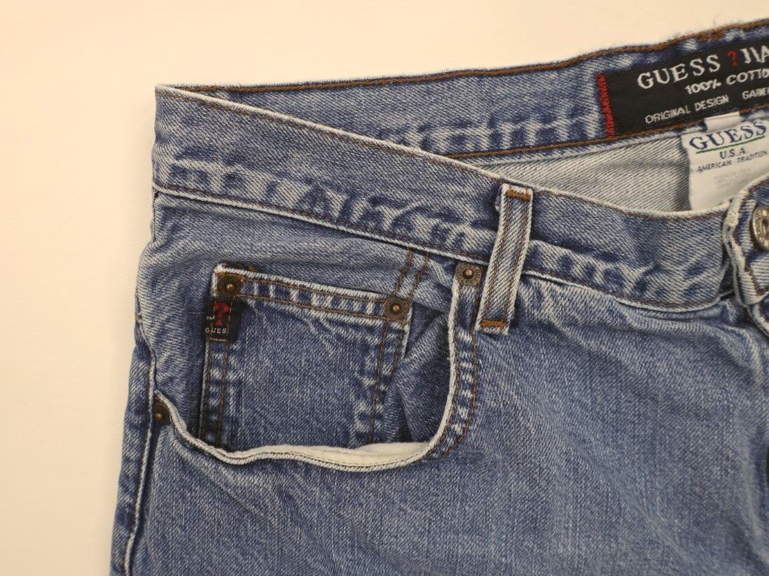 Guess × Vintage Vintage 90s Guess Jeans Loose Denim Jean Shorts Jorts USA Size US 34 / EU 50 - 6 Thumbnail