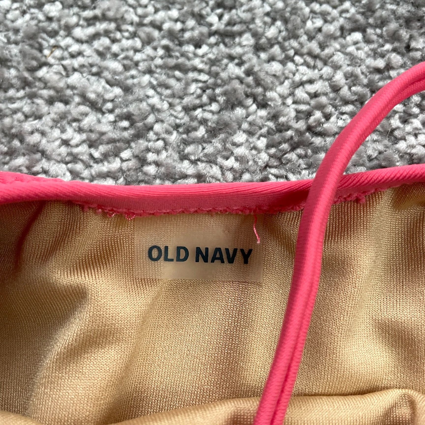 Old Navy Old Navy Swimsuit Womens Large Solid Pink Padded One Piece Backless Bathing Suit Size L / US 10 / IT 46 - 5 Thumbnail