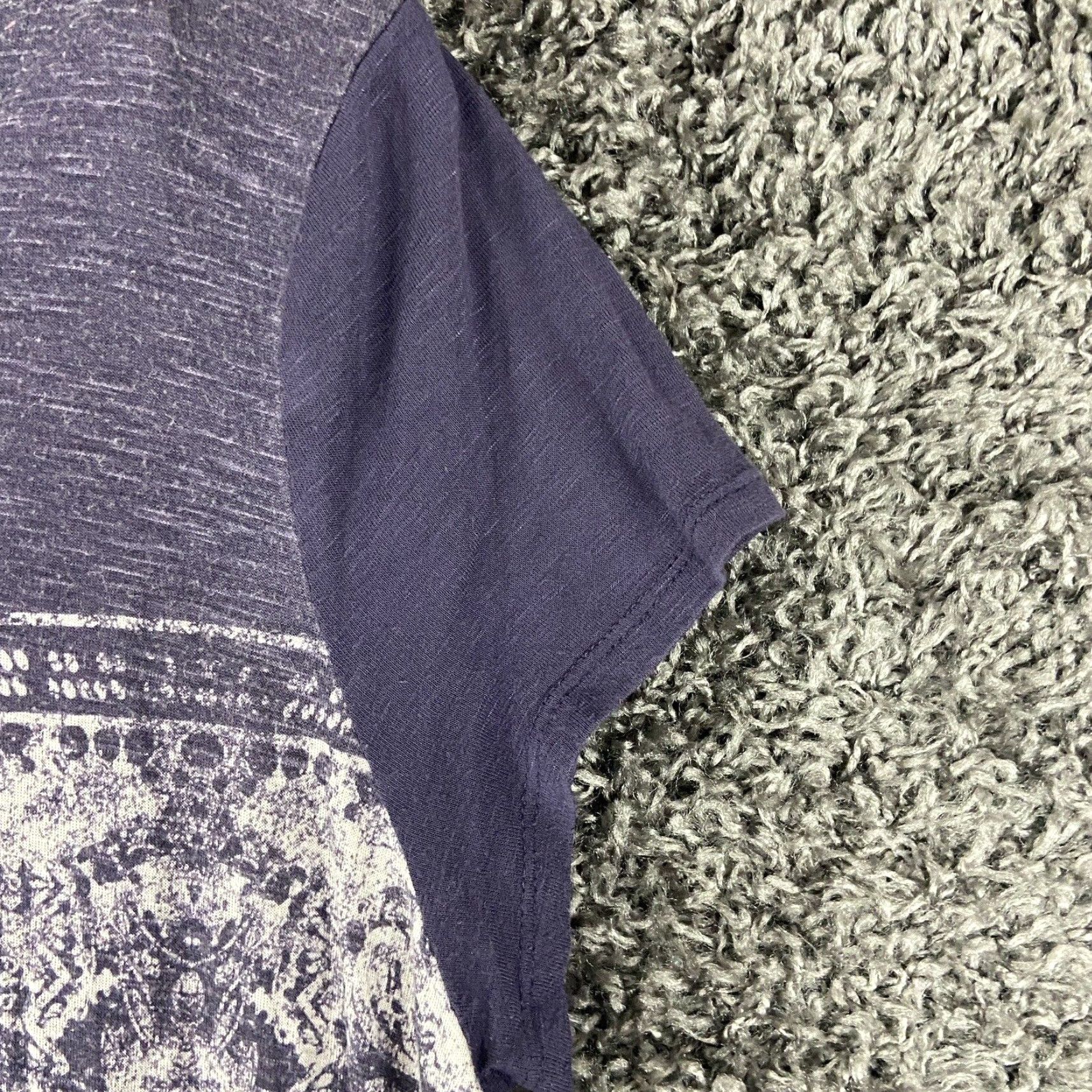 Vintage Simply Vera Vera Wang Blouse Women L Purple Bohemian Short Sleeve Women Size L / US 10 / IT 46 - 3 Thumbnail