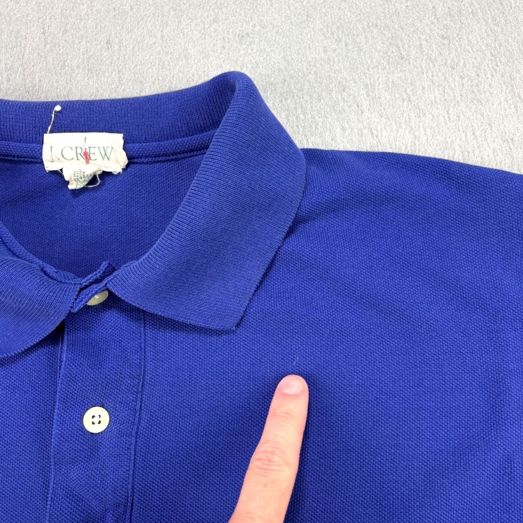 J.Crew VINTAGE J.CREW Polo Shirt Mens Small Blue Oarsman Short Sleeve Preppy 90s Shirt Size US S / EU 44-46 / 1 - 5 Thumbnail