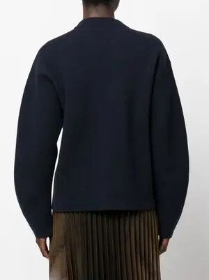 Jil Sander o1y1124 Wool Cashmere Blend Knitted in Blue Size US S / EU 44-46 / 1 - 3 Thumbnail