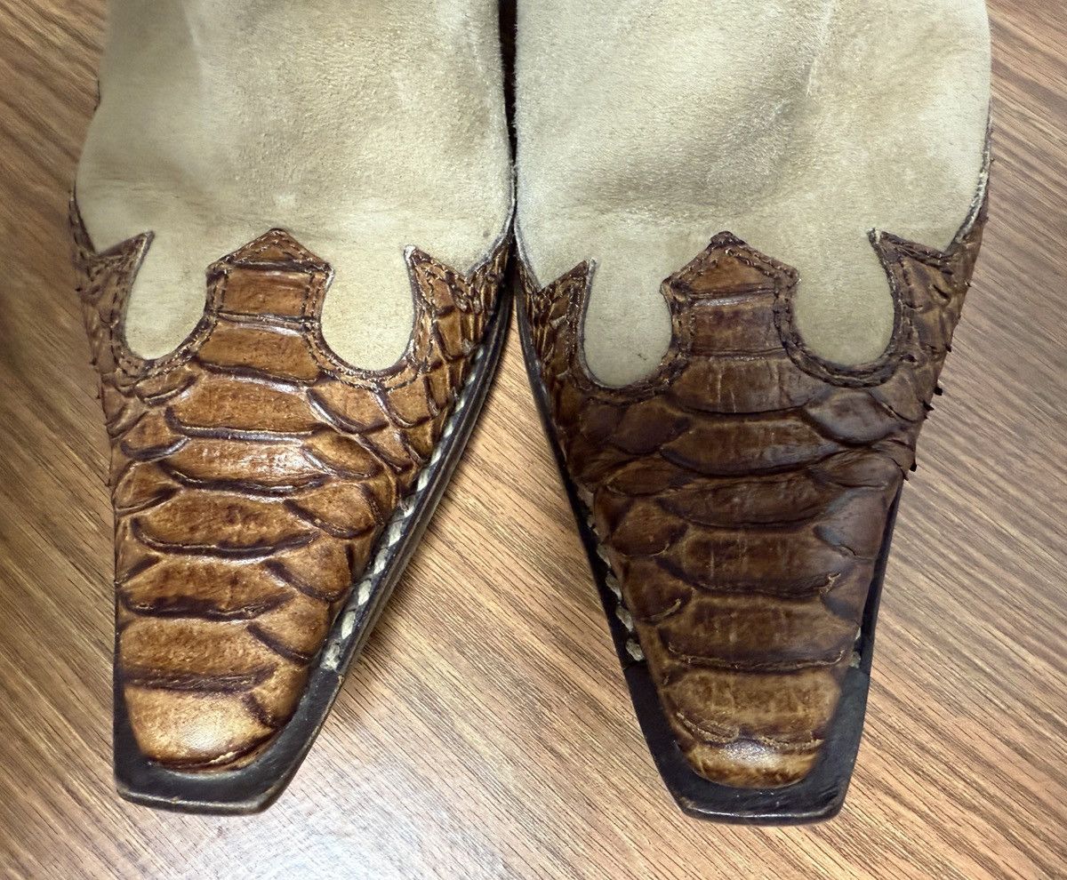 Other Paul Green Munchen Women Handmade Suede Cowgirl Boots Size US 8 / IT 38 - 7 Thumbnail