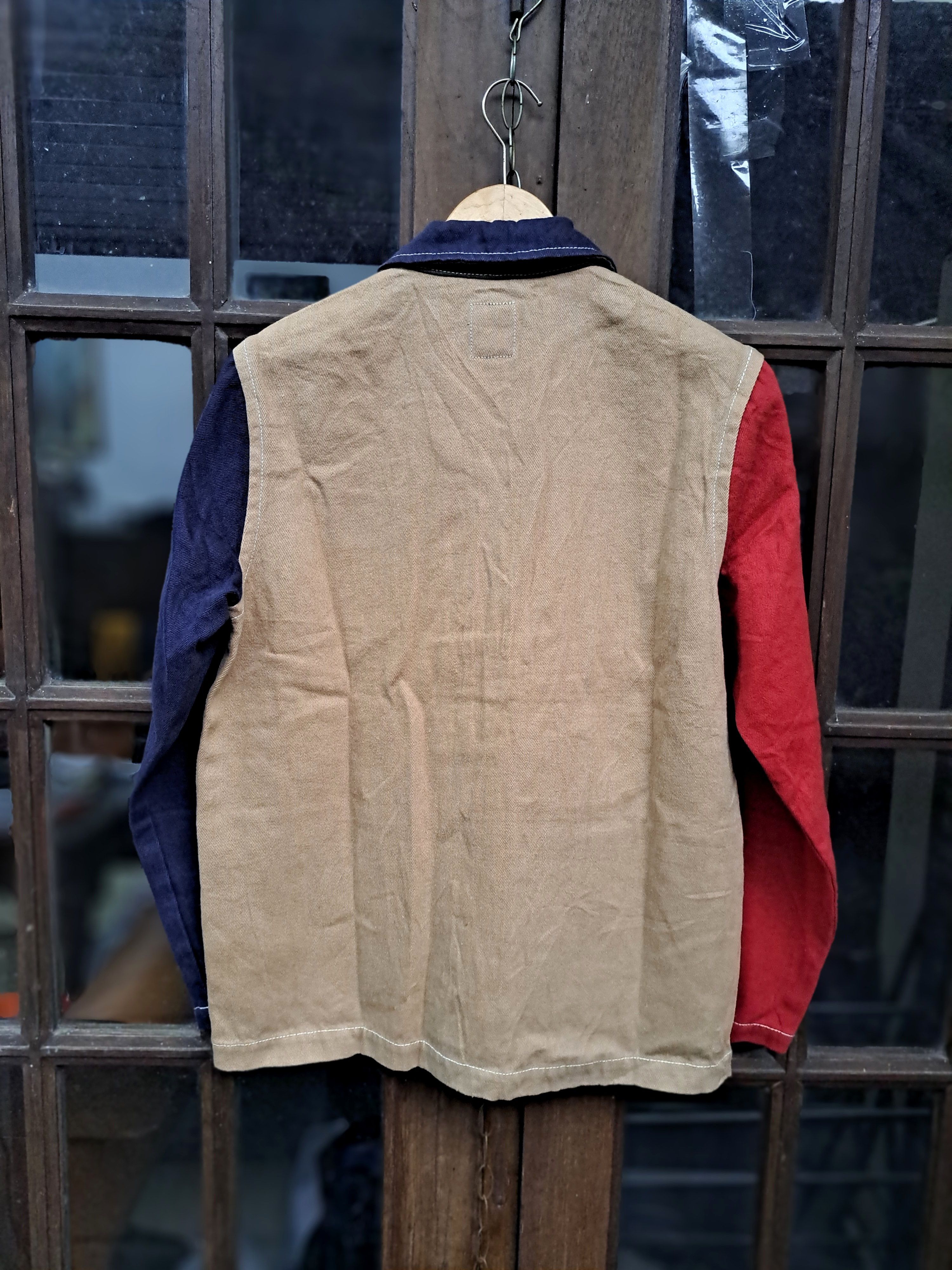 Japanese Brand Manastash Hemp Chore Jacket Colorblock Mens Small USA Size US S / EU 44-46 / 1 - 7 Thumbnail