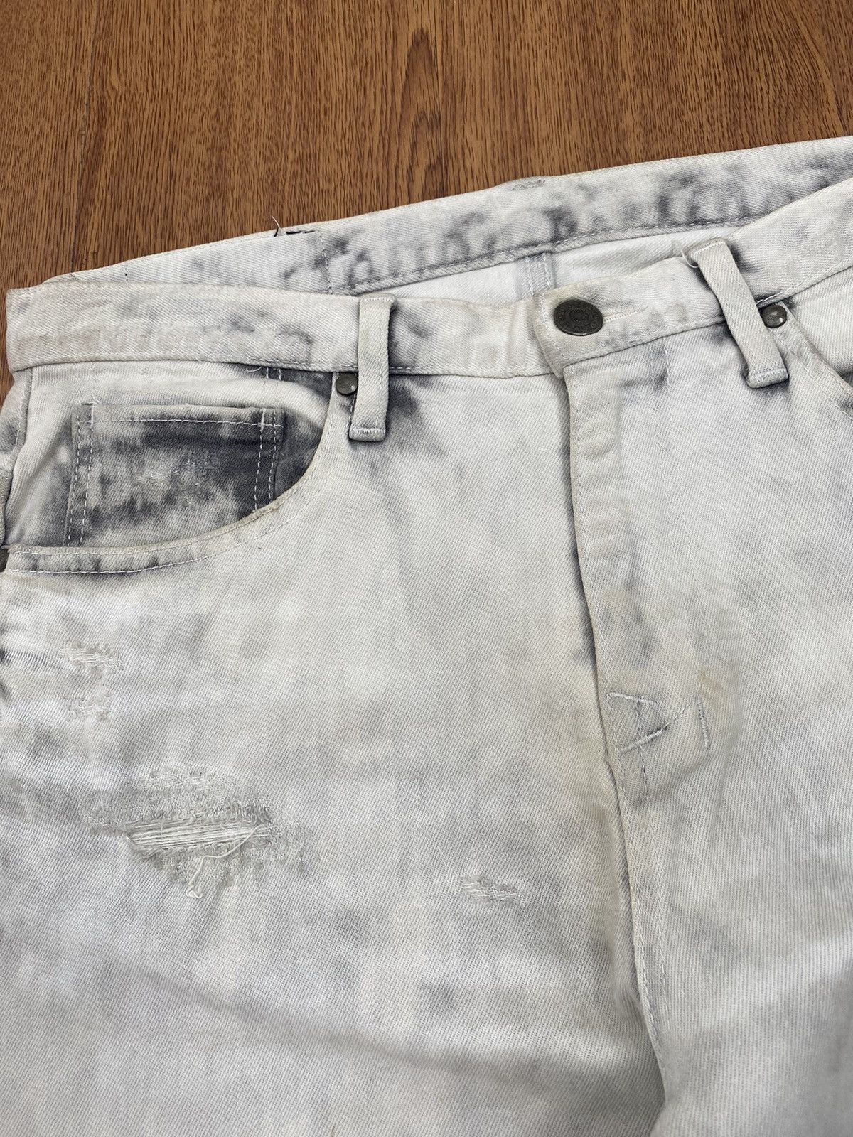 If Six Was Nine Tornado mart distressed bleached jeans Size US 32 / EU 48 - 3 Thumbnail