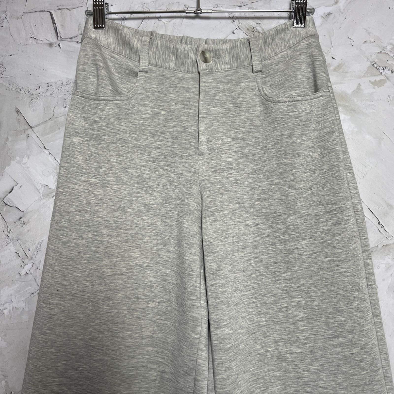 Drew DREW Gray Wide Leg Sweatpant Trouser XS NWOT Size 25" / US 0 / IT 36 - 7 Thumbnail