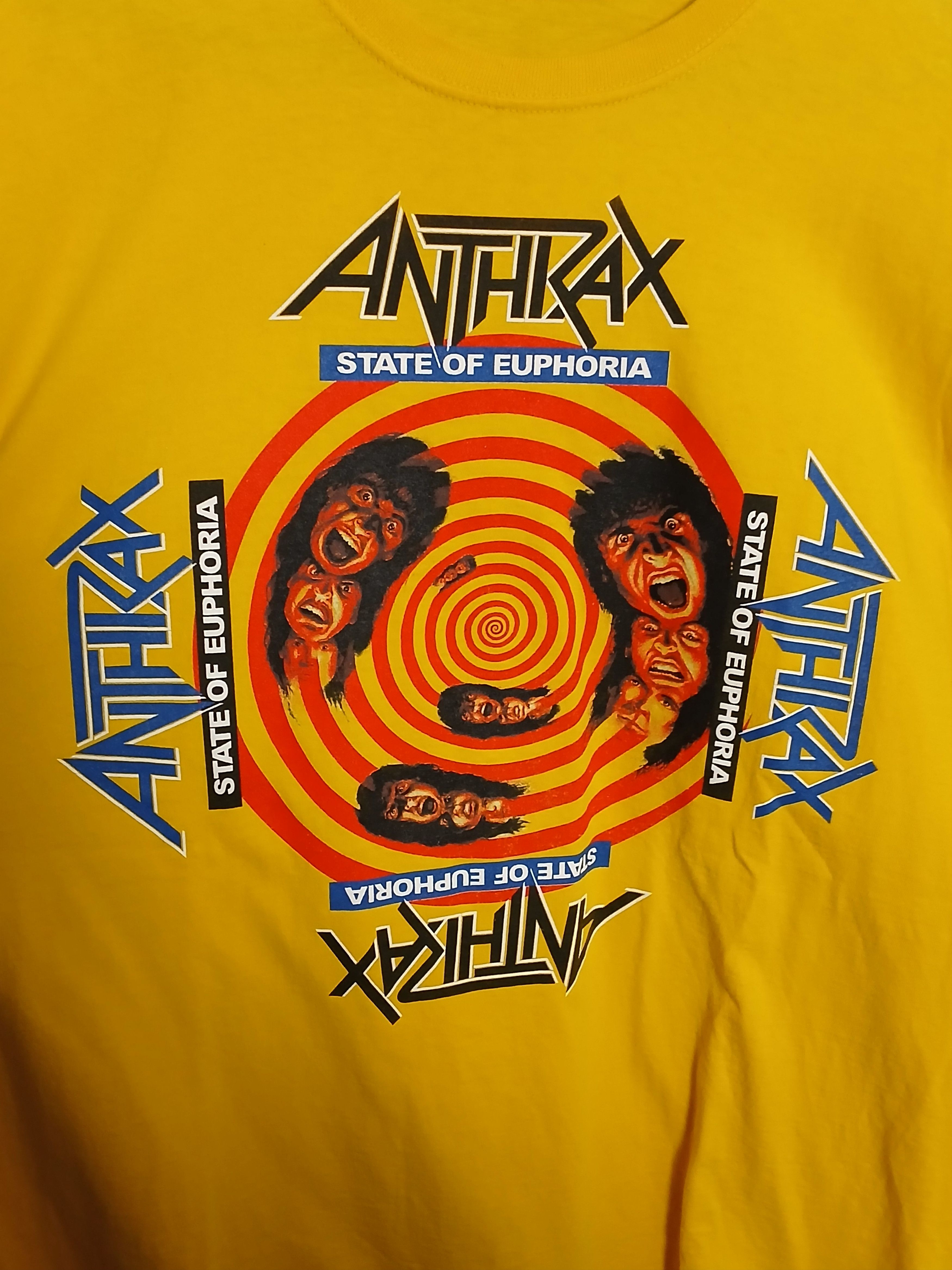 Band Tees Anthrax State Of Euphoria T-Shirt Size US M / EU 48-50 / 2 - 3 Thumbnail