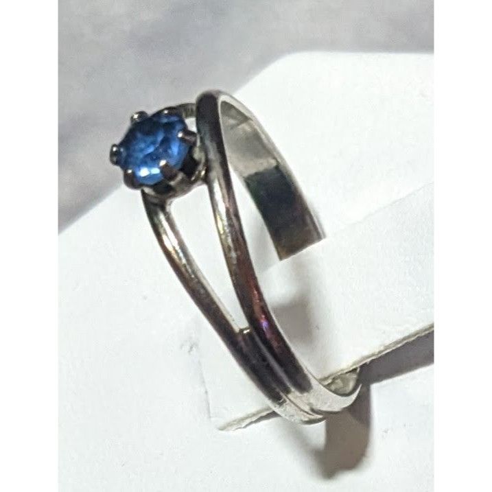 Other Casual Silver Tone Blue Stone Adjustable Ring Size 6 1/2 Size ONE SIZE - 11 Thumbnail