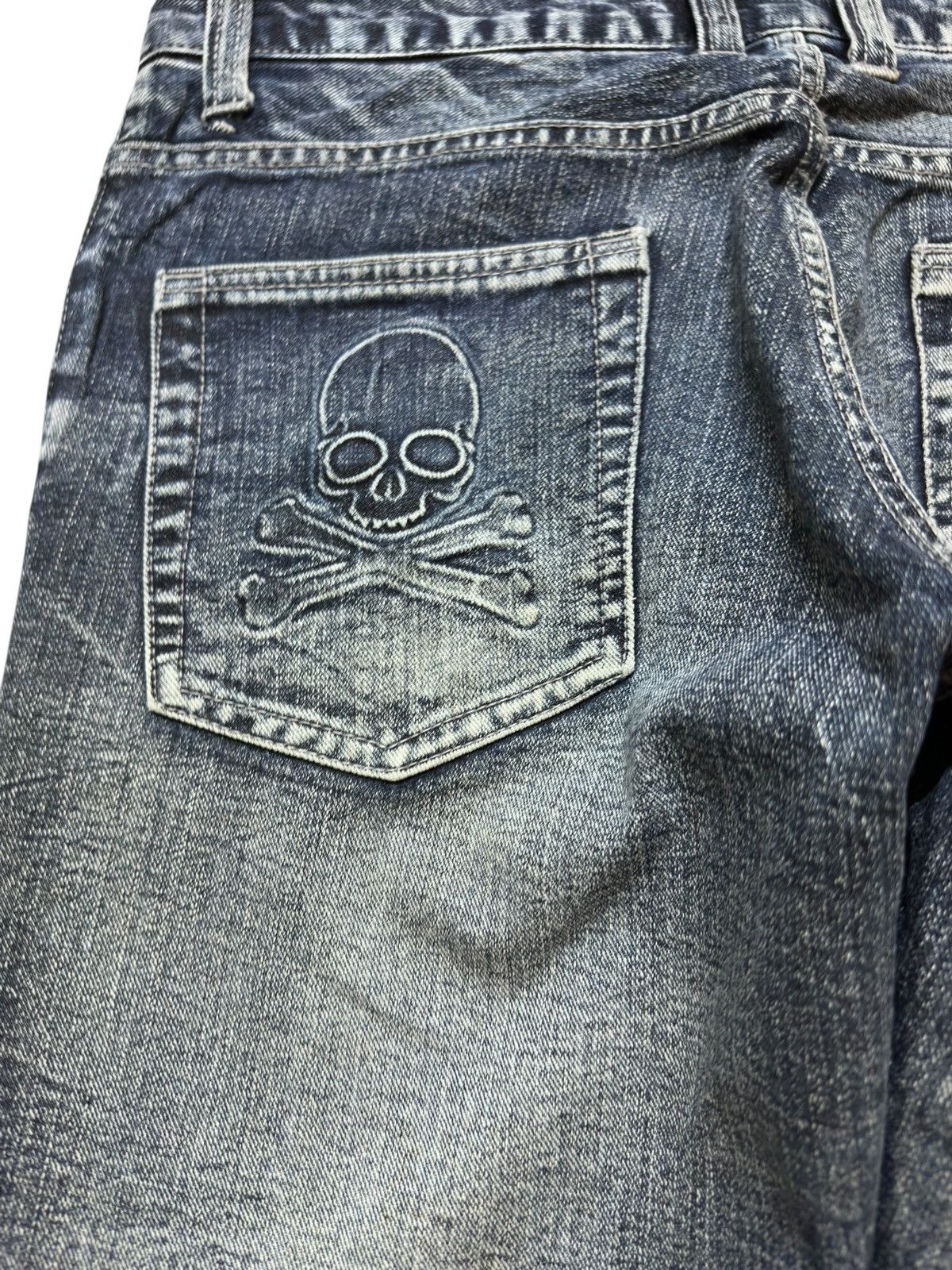 POST ARCHIVE FACTION (PAF) Vintage Root Three Styles Skulls Hints Distressed Denim Size US 33 - 9 Thumbnail