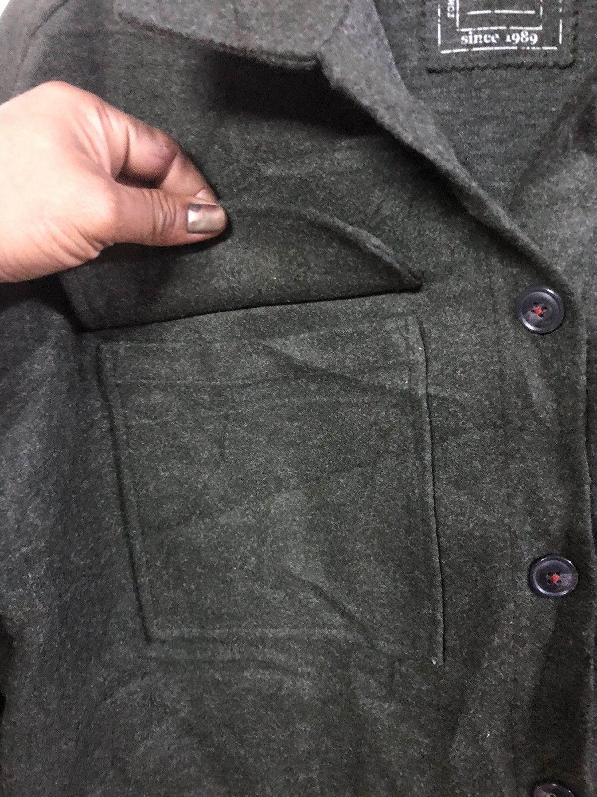 Designer × Issey Miyake × Japanese Brand Tomigaya Shibuya Double pockets Wool Jacket Size US M / EU 48-50 / 2 - 7 Thumbnail