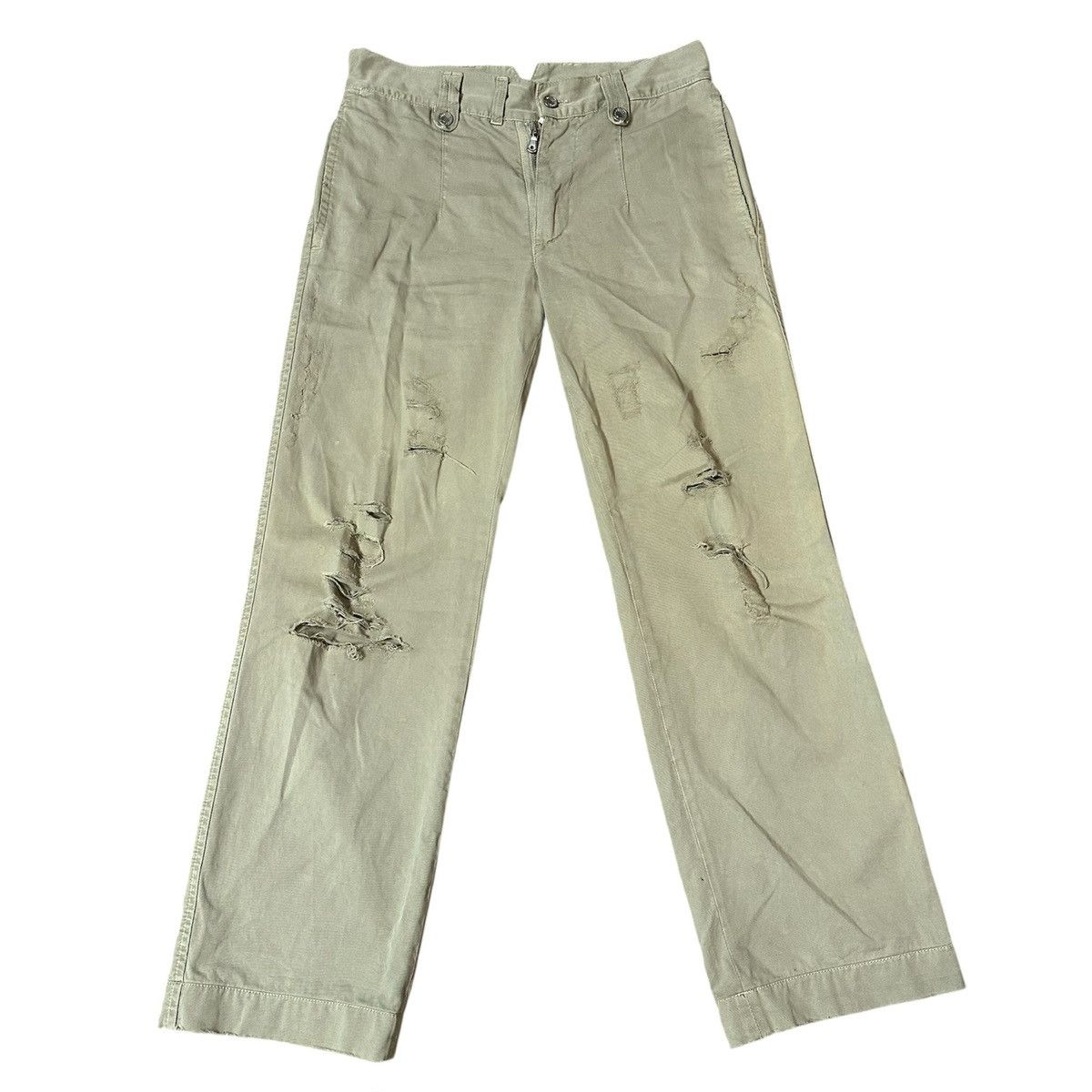 Dolce & Gabbana Dolce & Gabbana Distressed Trousers Size US 32 / EU 48 - 1 Thumbnail