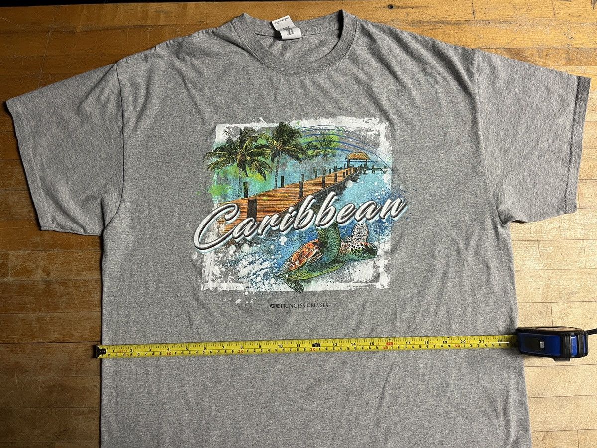 Gildan × Vintage Vintage Caribbean Gildan Grey T-Shirt | XL Size US XL / EU 56 / 4 - 4 Thumbnail