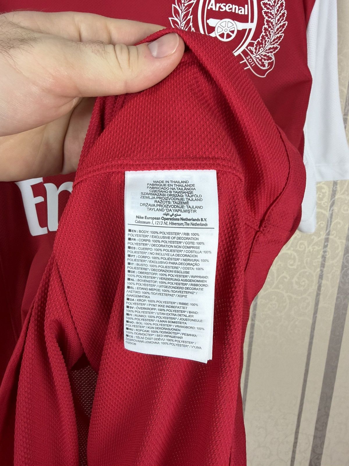 Nike Arsenal 2011/2012 Home Football Shirt Jersey Gunners Nike Size US S / EU 44-46 / 1 - 8 Thumbnail