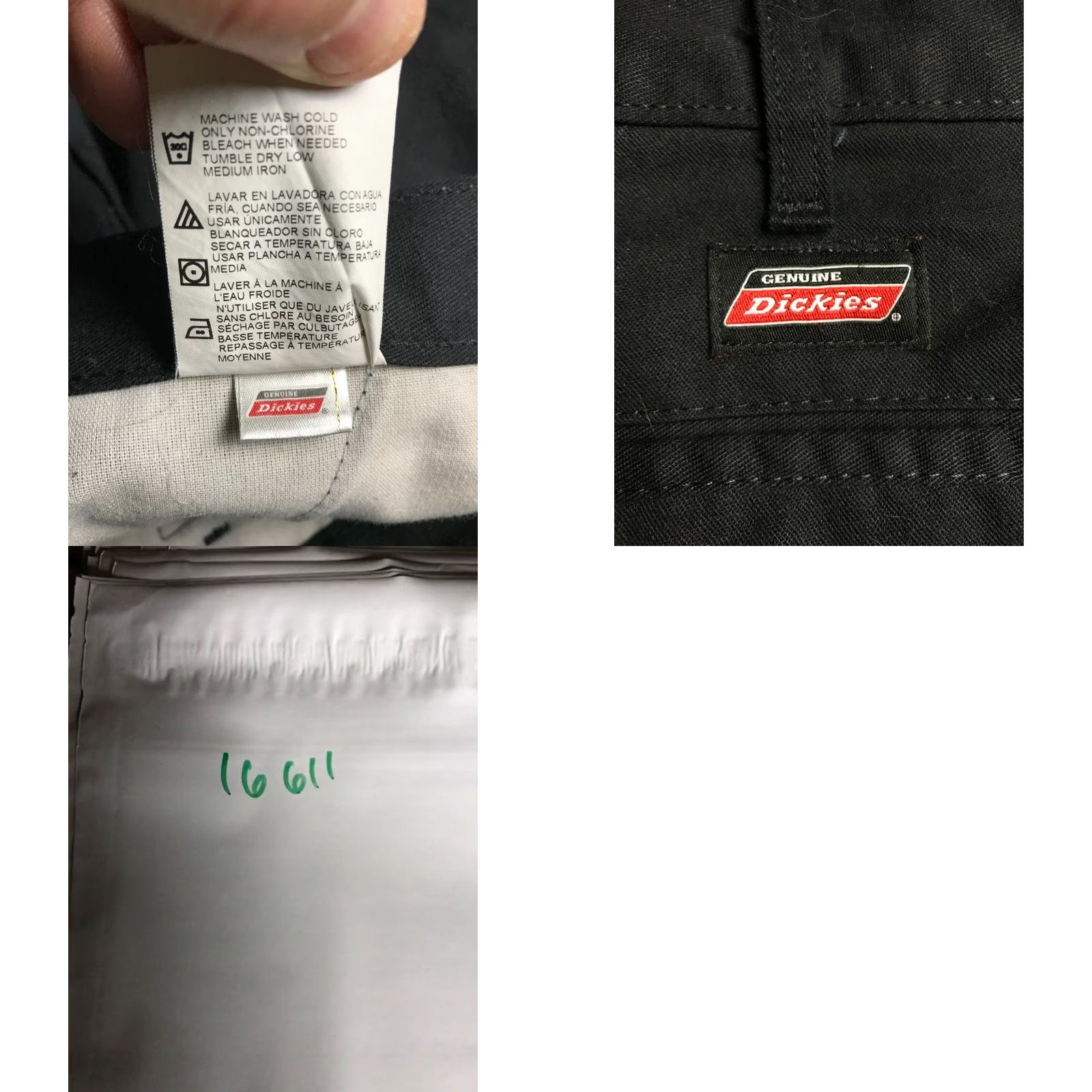 Dickies Dickies Pants, Men's Size 42x30, Black, Work Pants, Straight Leg, Dress Pants, Regular Fit, Flat Front, Polyester, 30 Inseam, 42, Mens Size US 42 / EU 58 - 8 Thumbnail