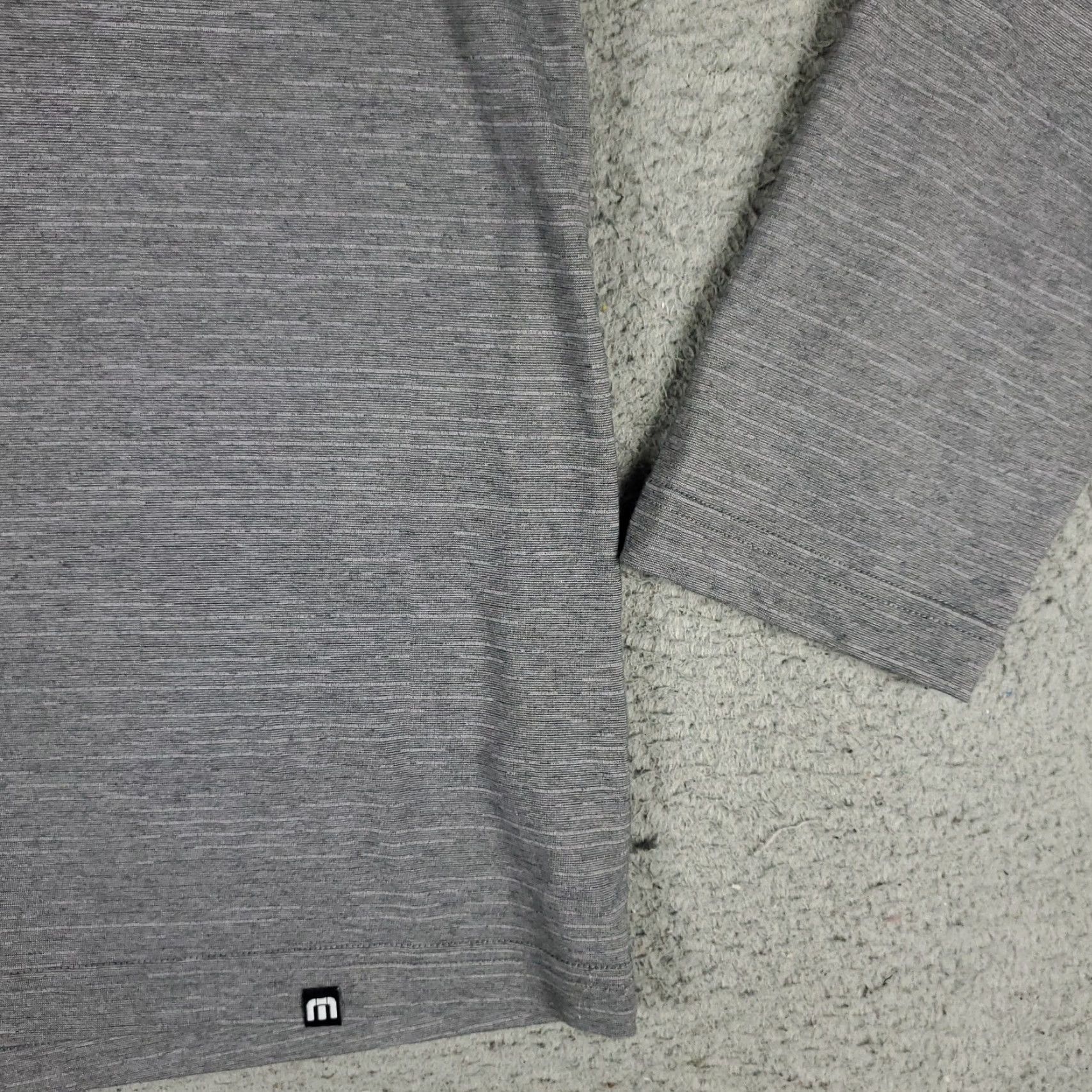 TravisMathew Travis Mathew Shirt Mens L Gray 1/4 Zip Pullover Long Sleeve Golf Activewear Casual Travel Size US L / EU 52-54 / 3 - 4 Thumbnail