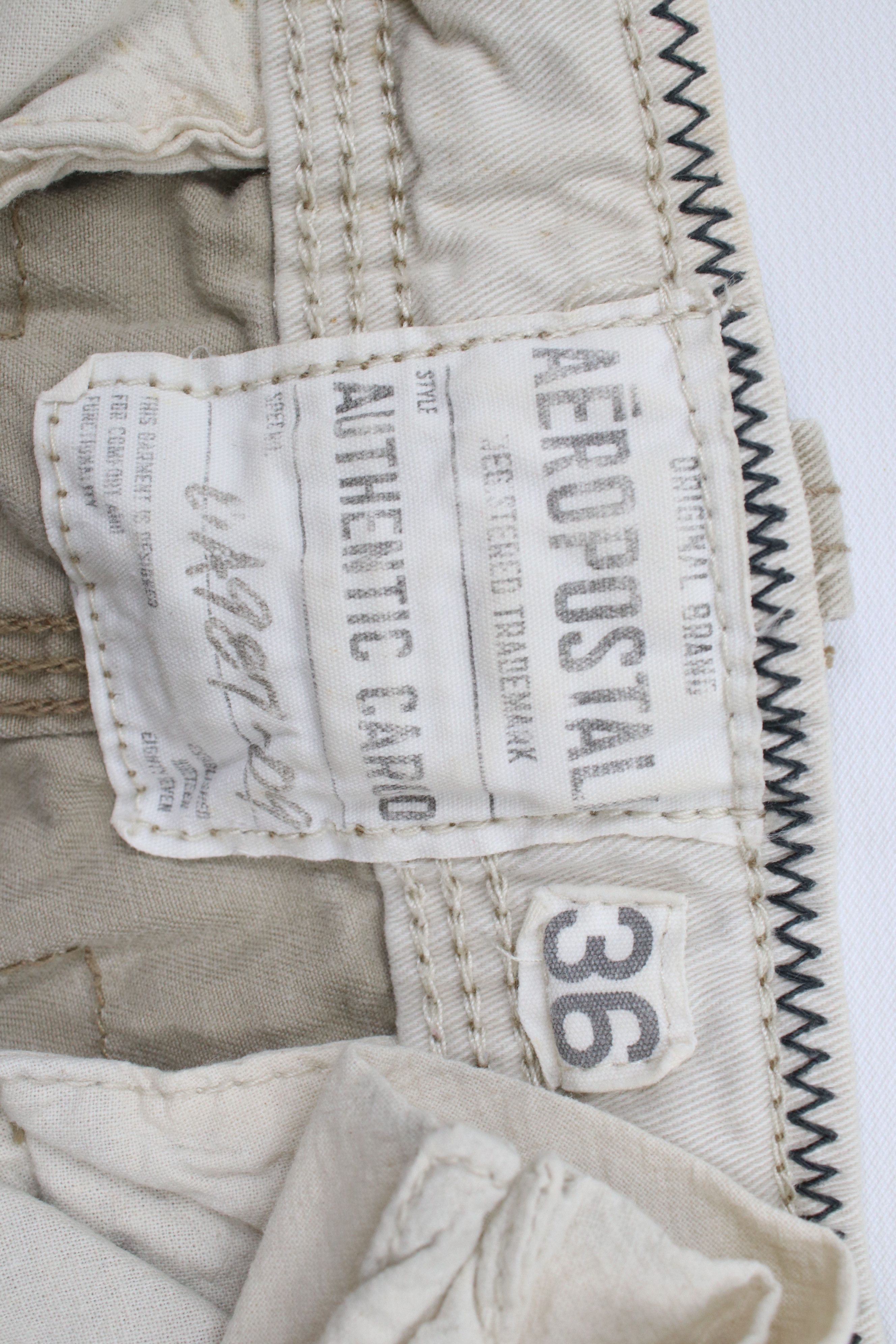 Aeropostale × Vintage Vintage Y2K Aeropostale Heavyweight Cargo Shorts Cotton Size US 36 / EU 52 - 7 Thumbnail